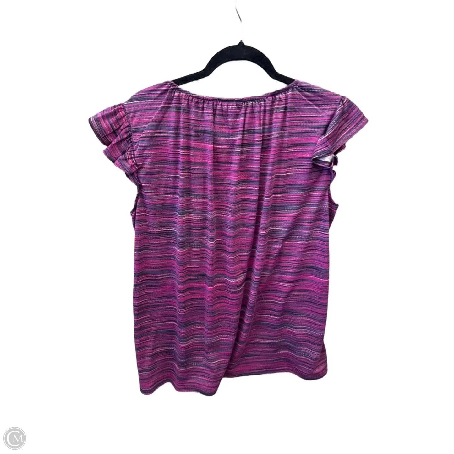 Top Short Sleeve By Lularoe In Purple, Size: L