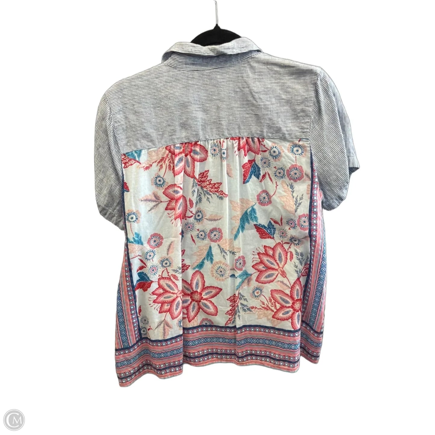 Top Short Sleeve By J. Jill In Blue, Size: Mp
