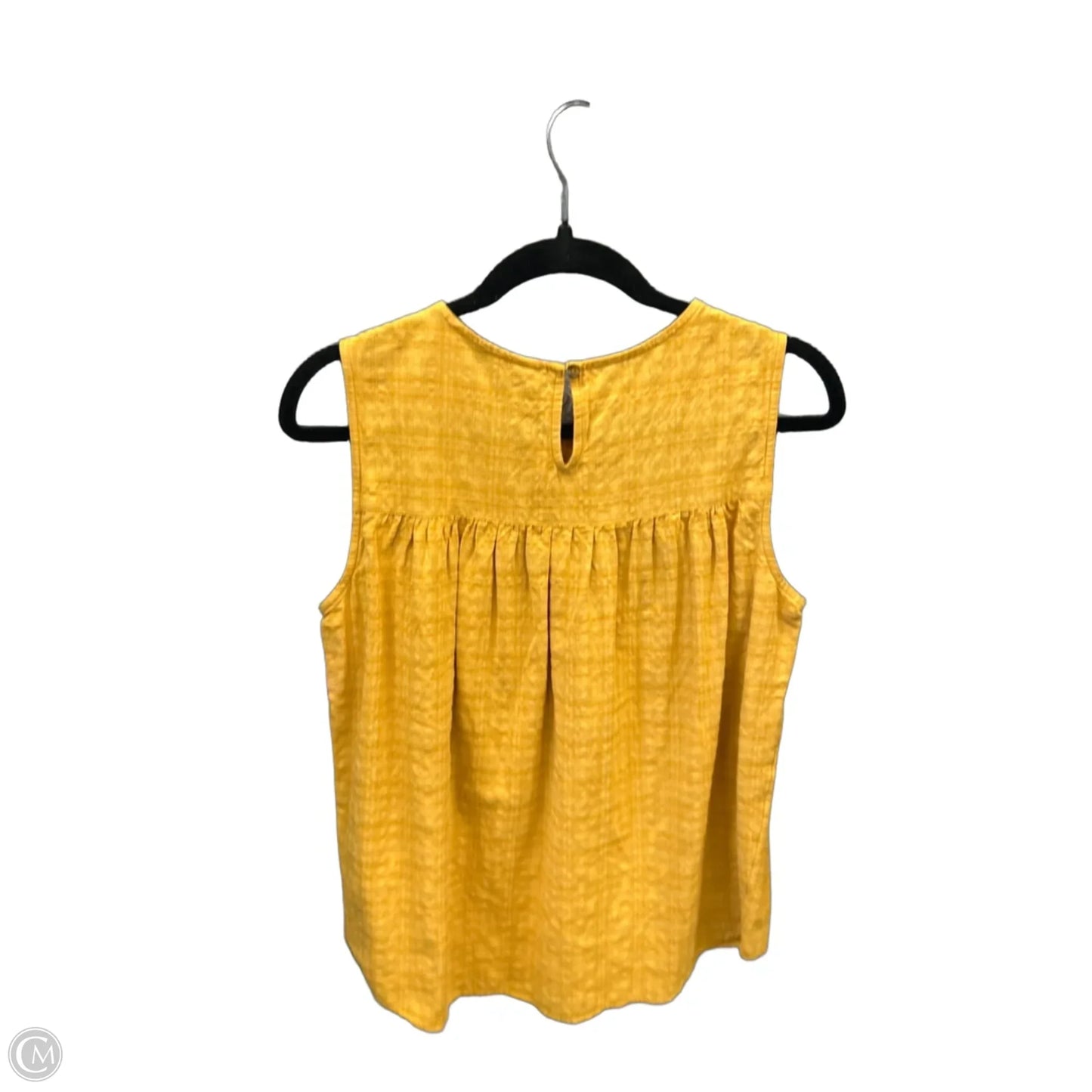 Top Sleeveless By Sonoma In Yellow, Size: M
