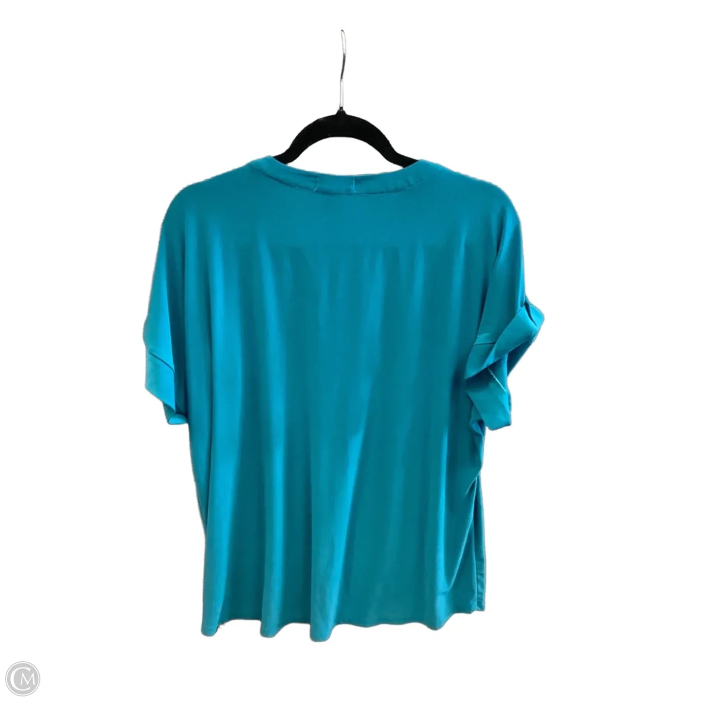 Top Short Sleeve By Joie In Teal, Size: 2x