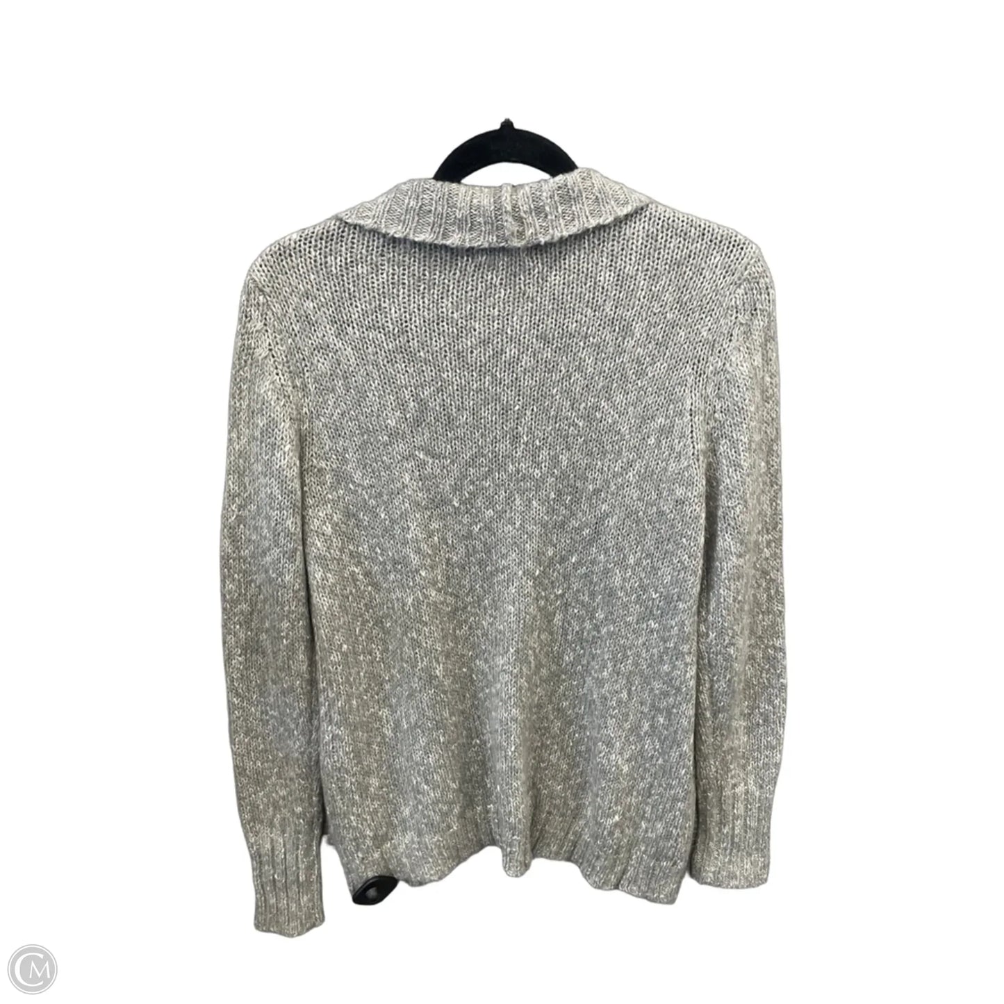 Sweater Cardigan By St Johns Bay In Grey, Size: S