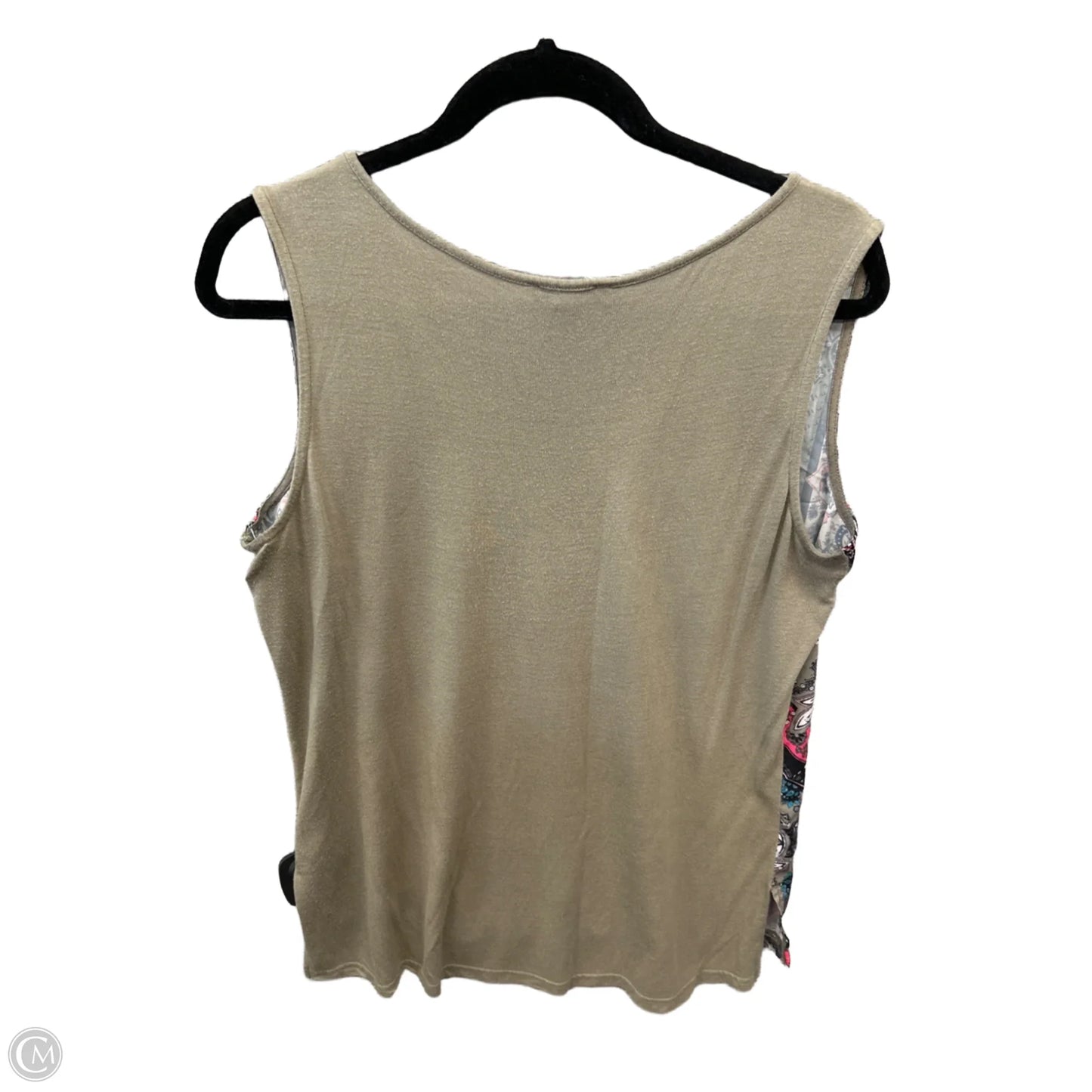 Top Sleeveless By Tribal In Brown, Size: M