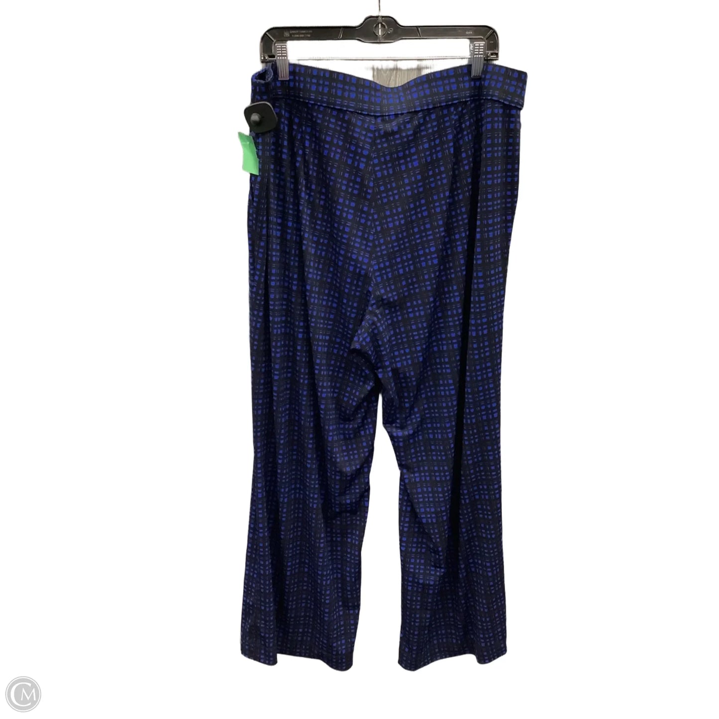 Pants Lounge By Lane Bryant In Black & Blue, Size: 1x