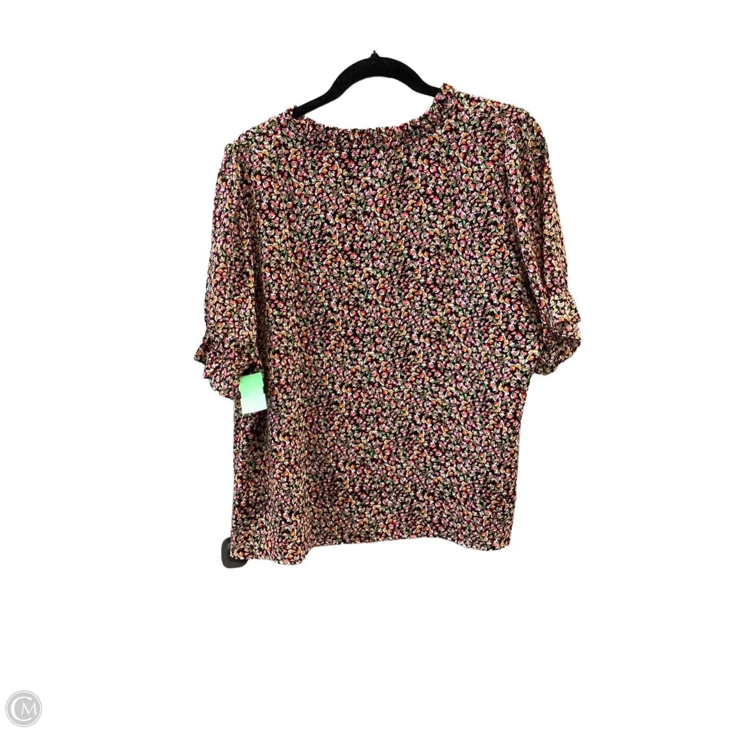 Blouse Short Sleeve By J. Crew In Floral Print, Size: Xl