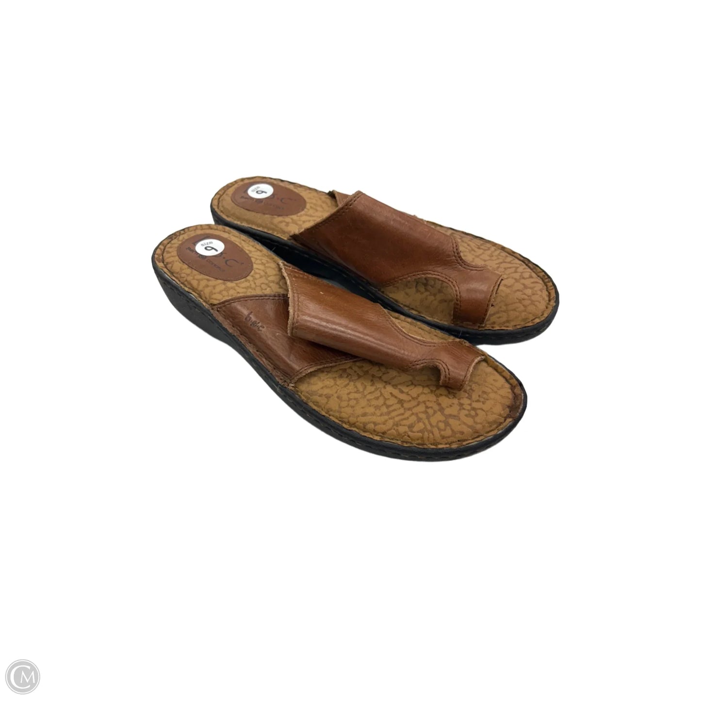 Sandals Flip Flops By Boc In Brown, Size: 9