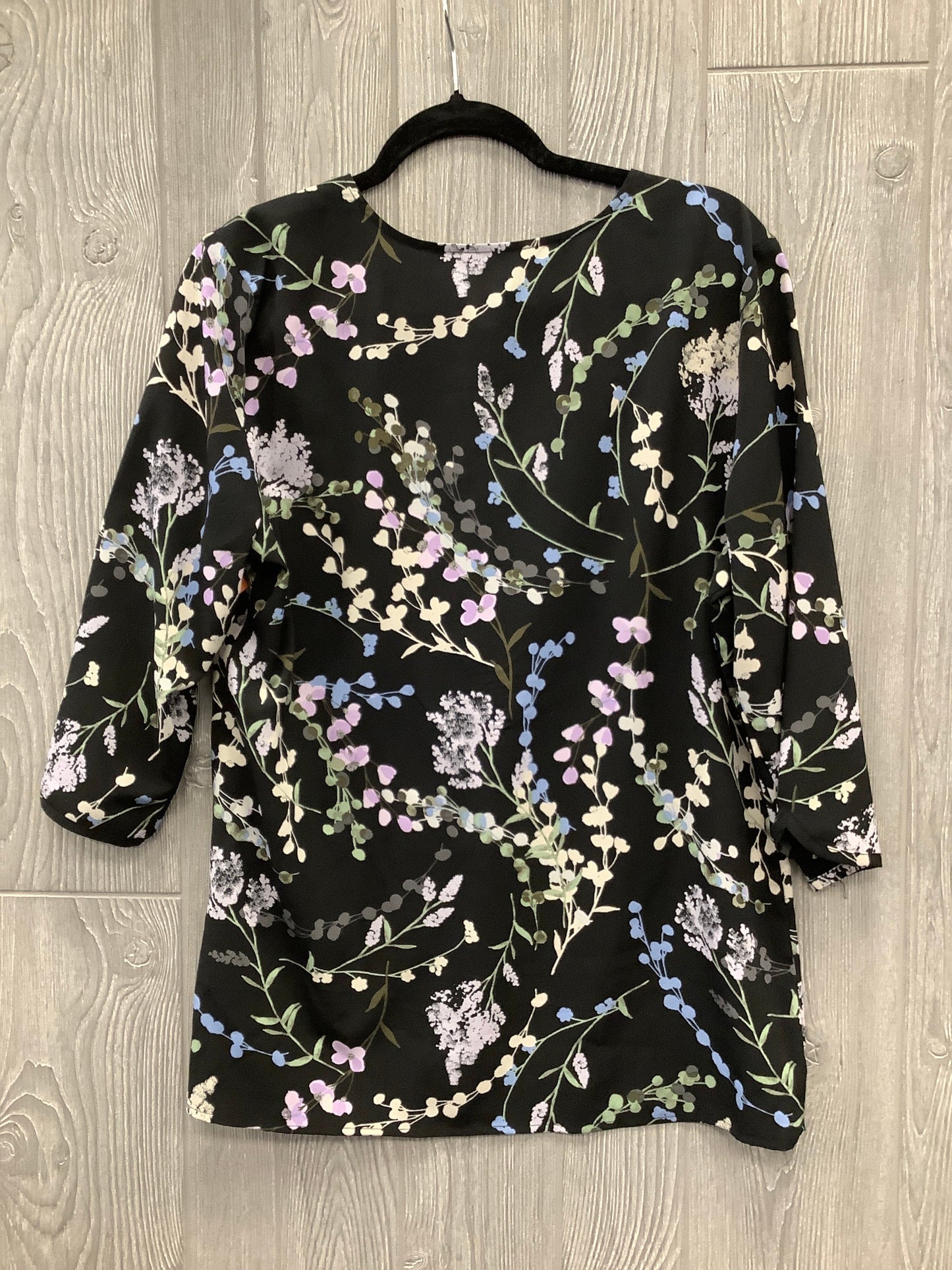 Top Long Sleeve By Croft And Barrow In Floral Print, Size: L