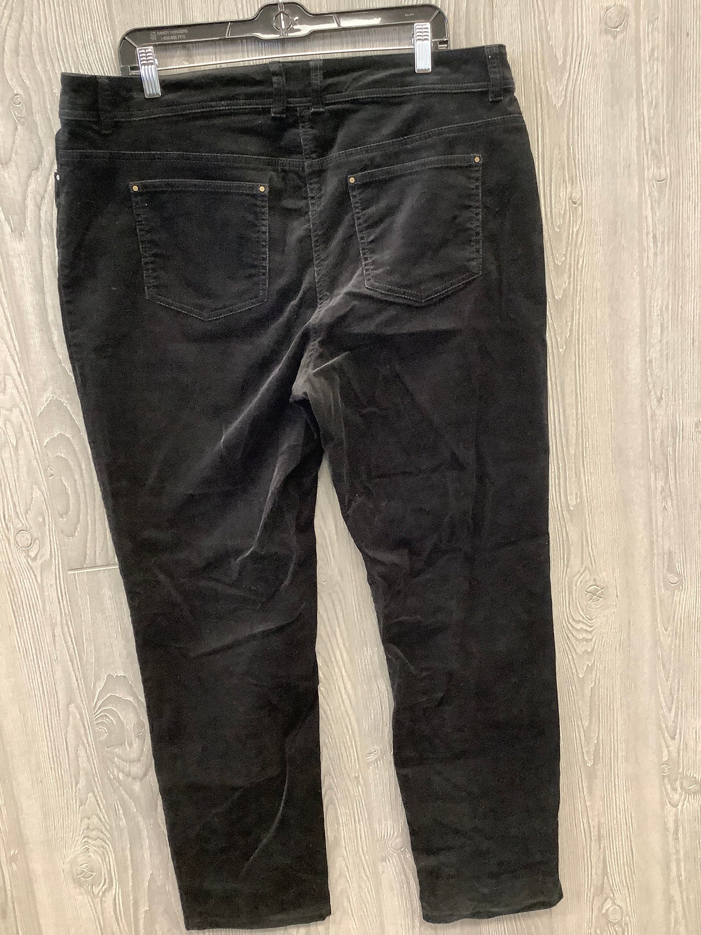 Jeans Straight By Chicos In Black, Size: 14