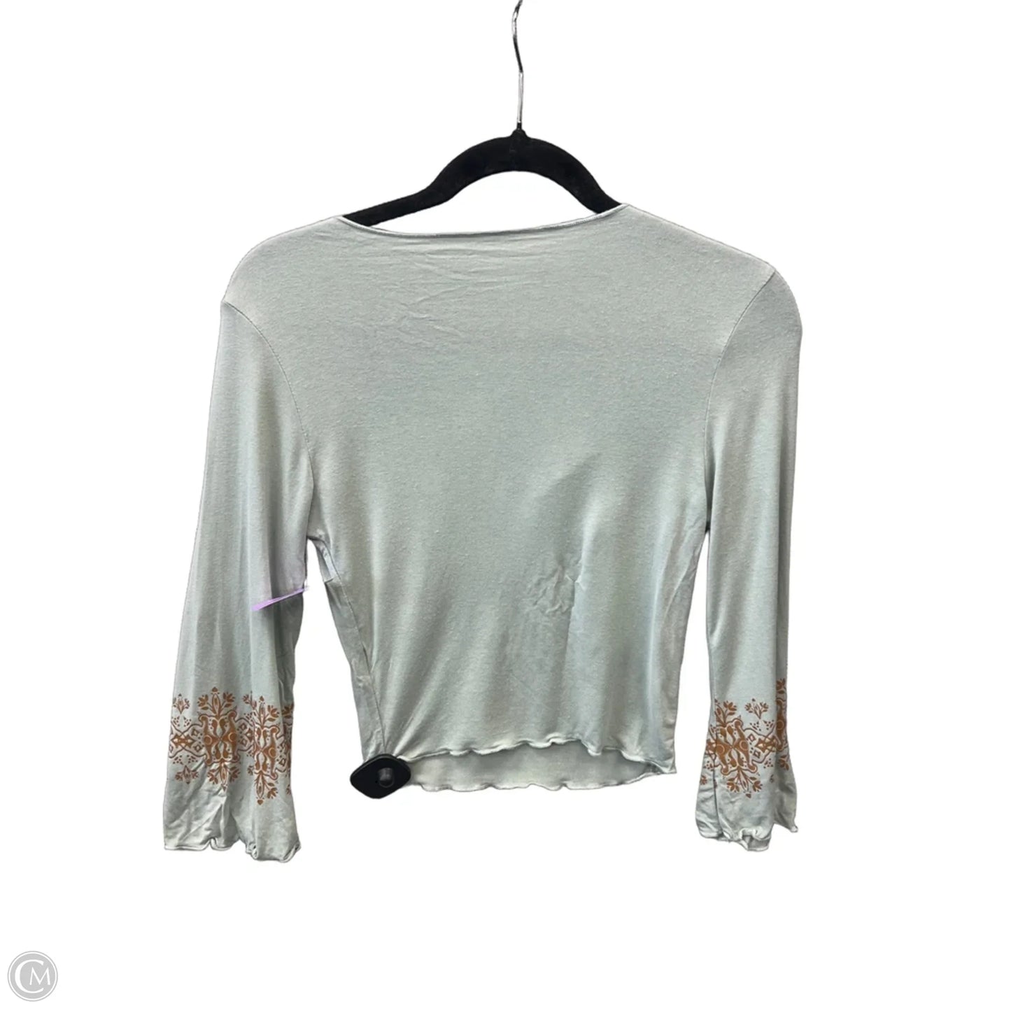 Top 3/4 Sleeve By Shein In Teal, Size: Xs