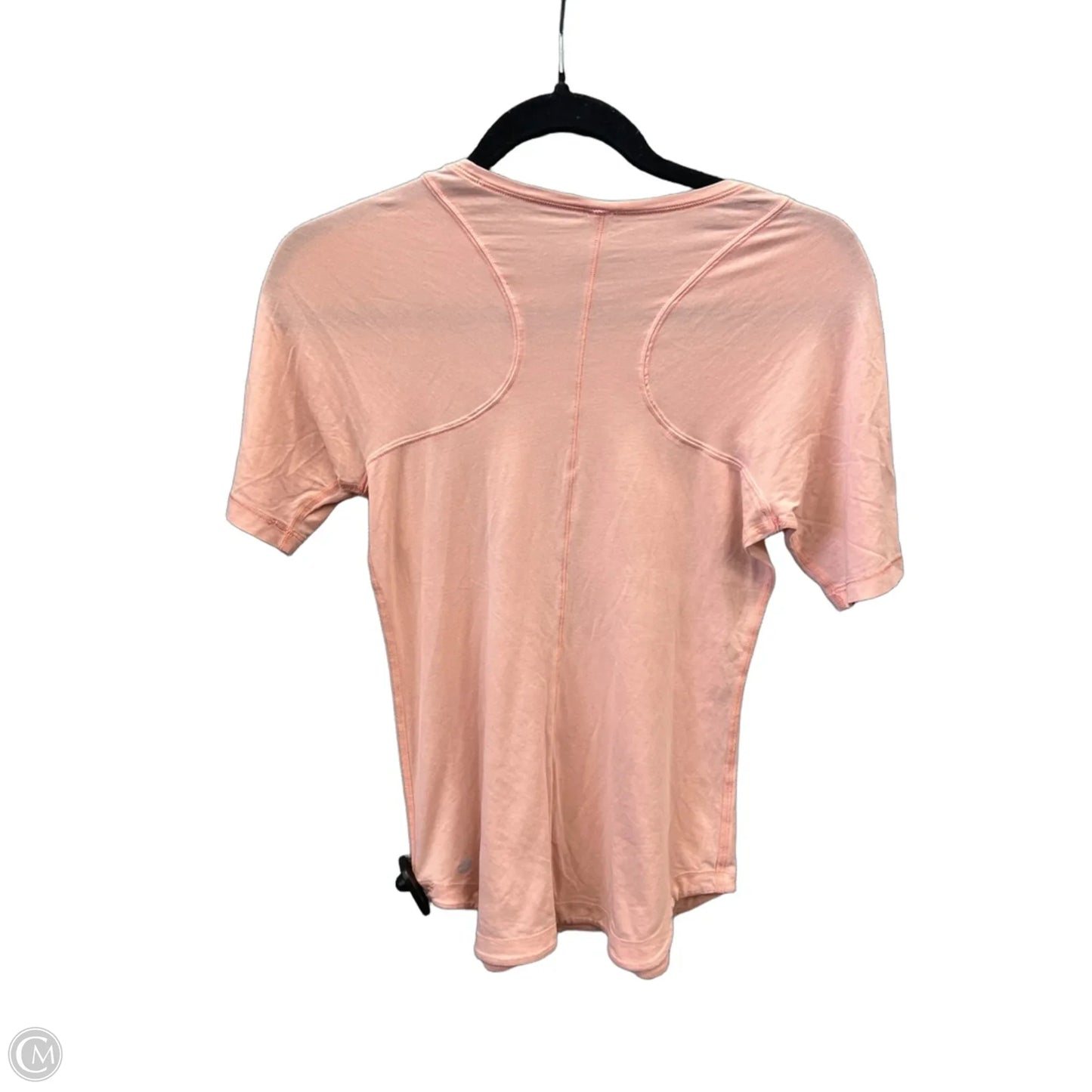 Athletic Top Short Sleeve By Lululemon In Pink, Size: S