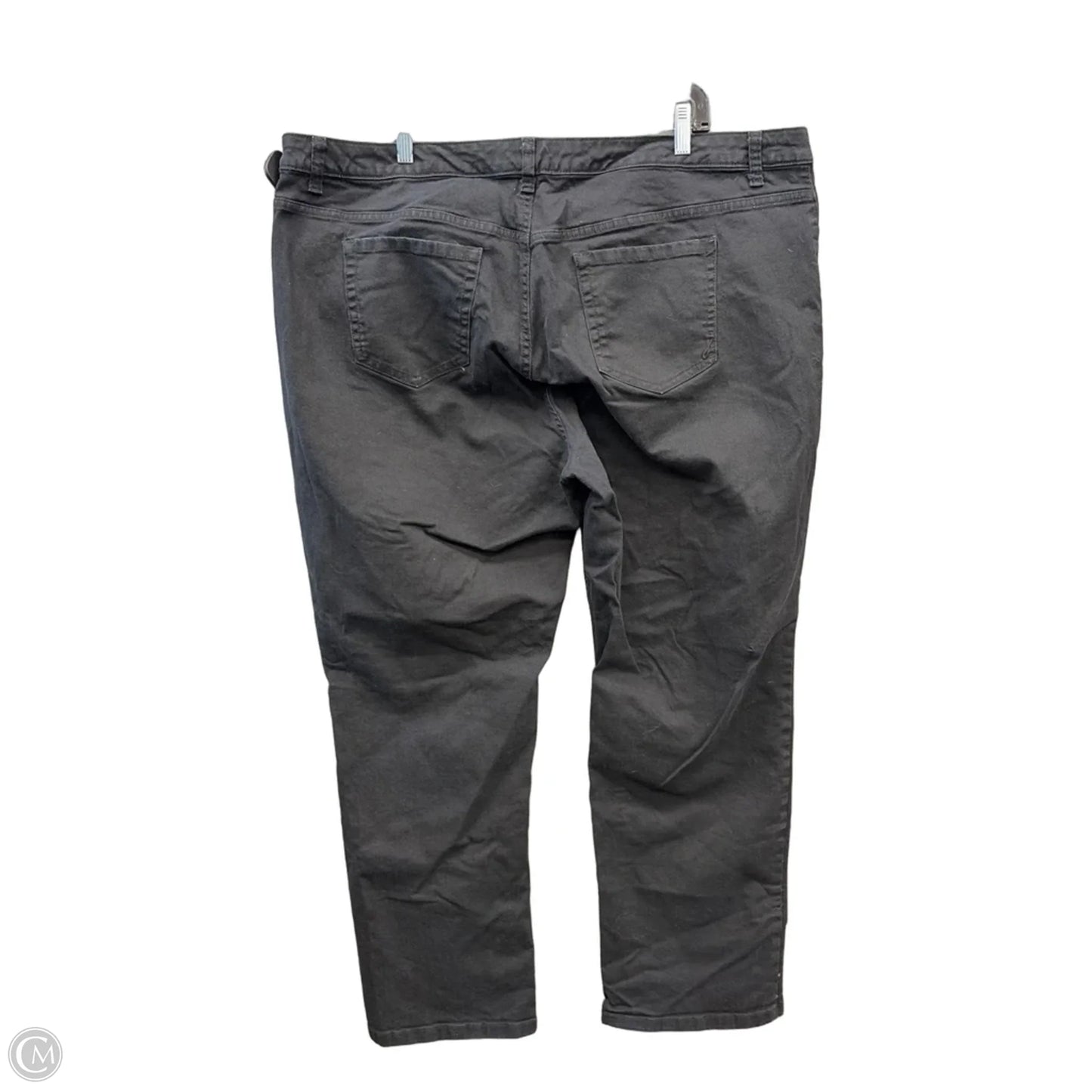 Jeans Straight By Jones New York In Black Denim, Size: 22