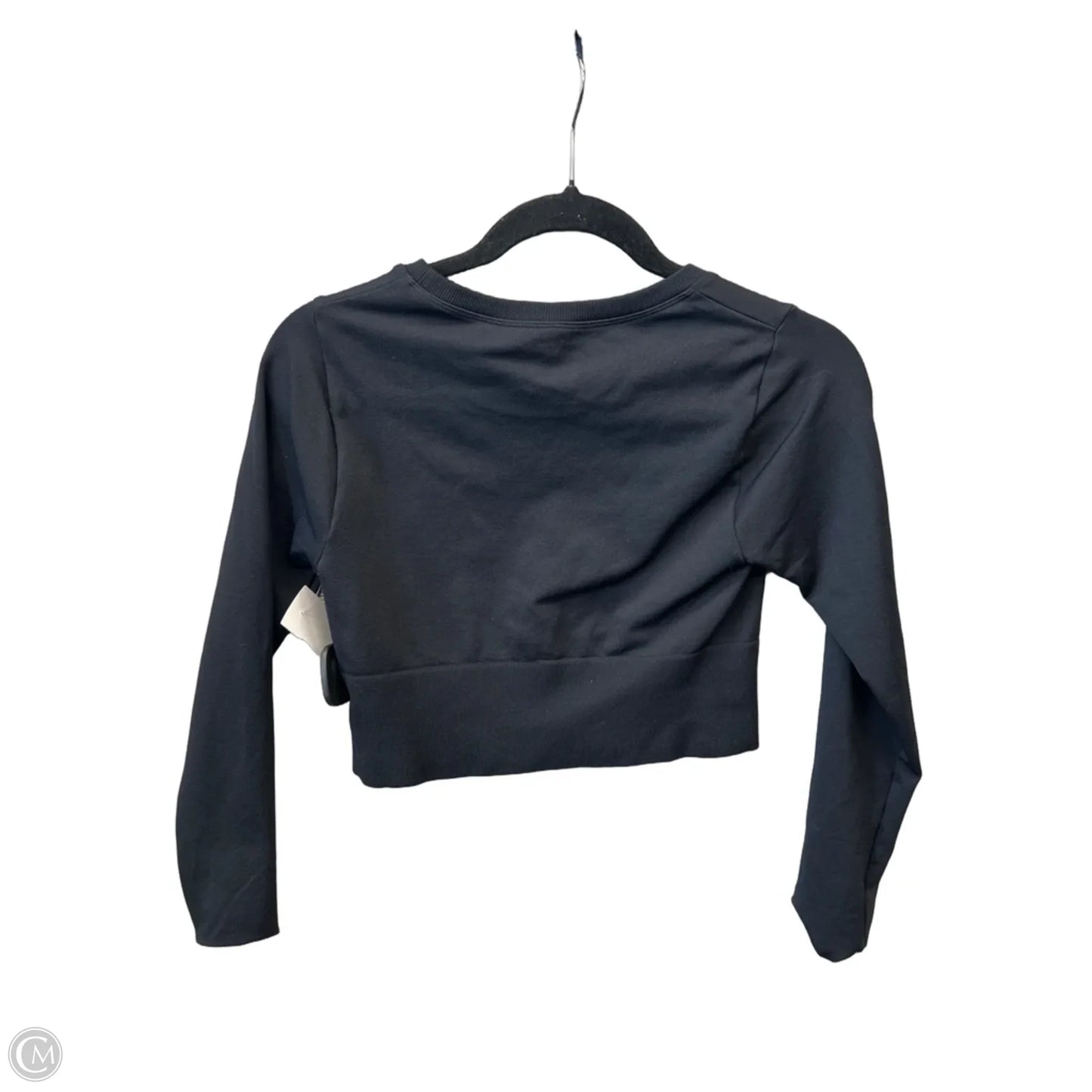 Athletic Top Long Sleeve Collar By Offline In Black, Size: S