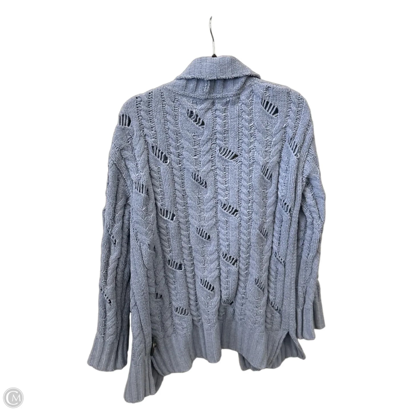 Sweater Cardigan By Pol In Blue, Size: S