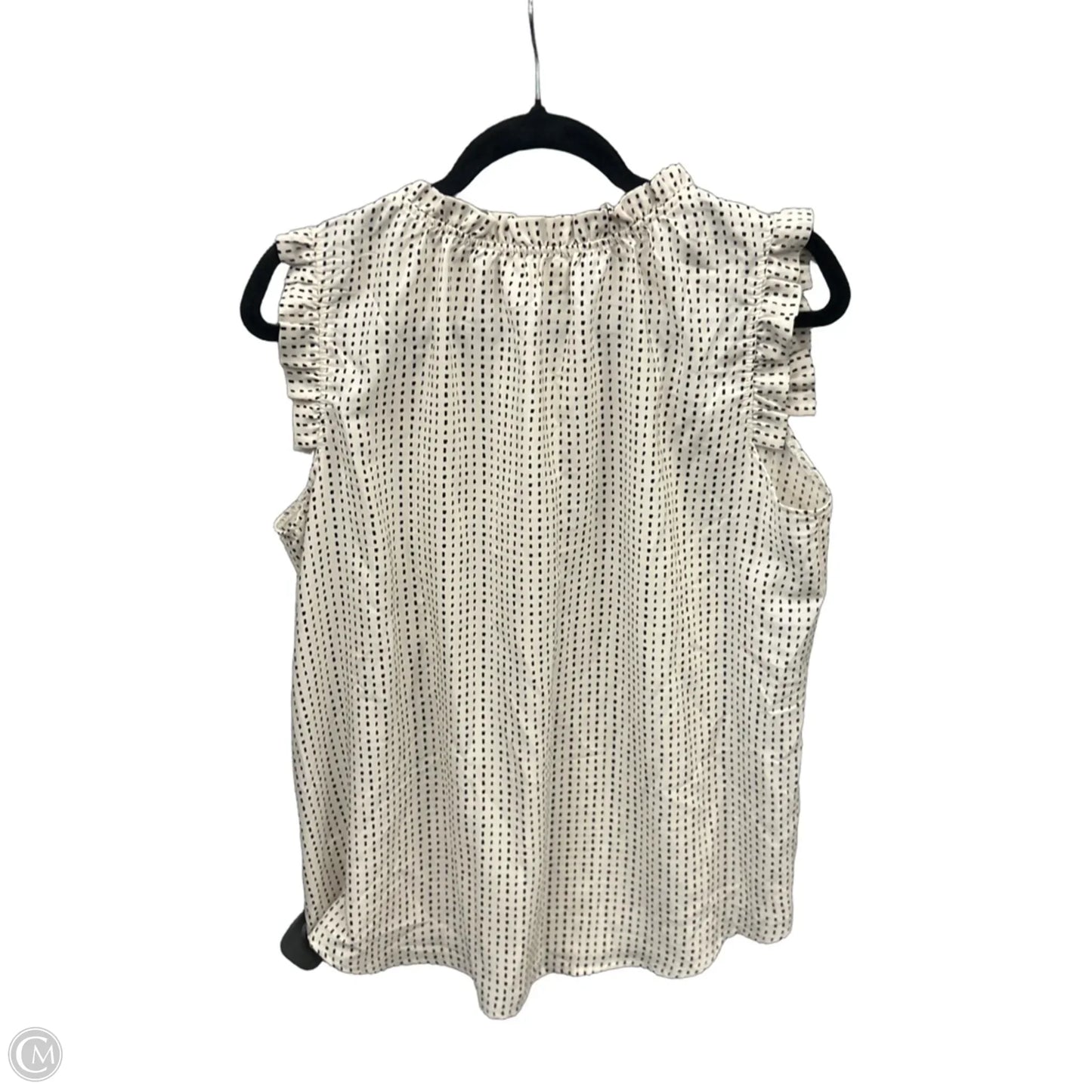 Top Sleeveless By Clothes Mentor In Cream, Size: S