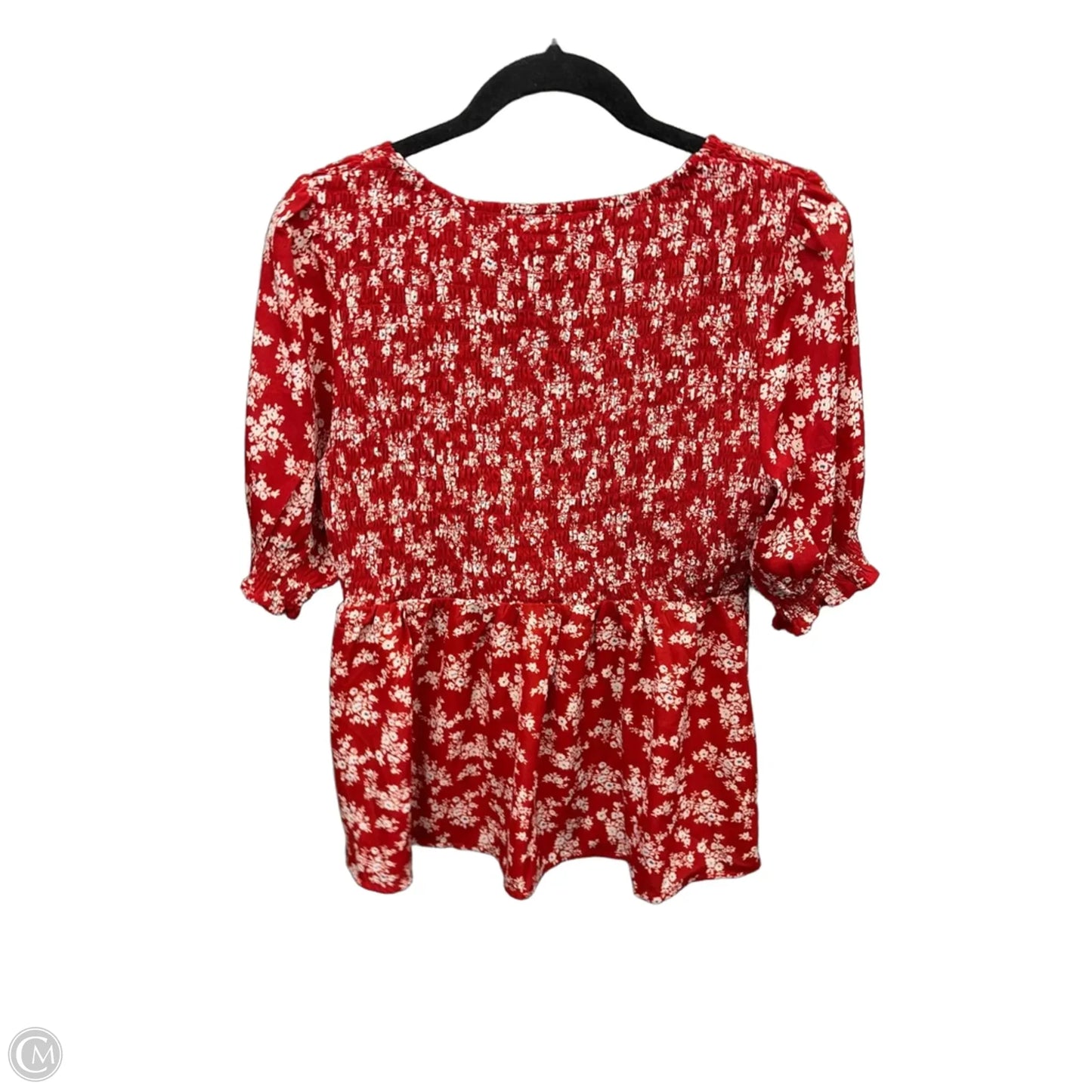 Top Short Sleeve By Clothes Mentor In Red, Size: M