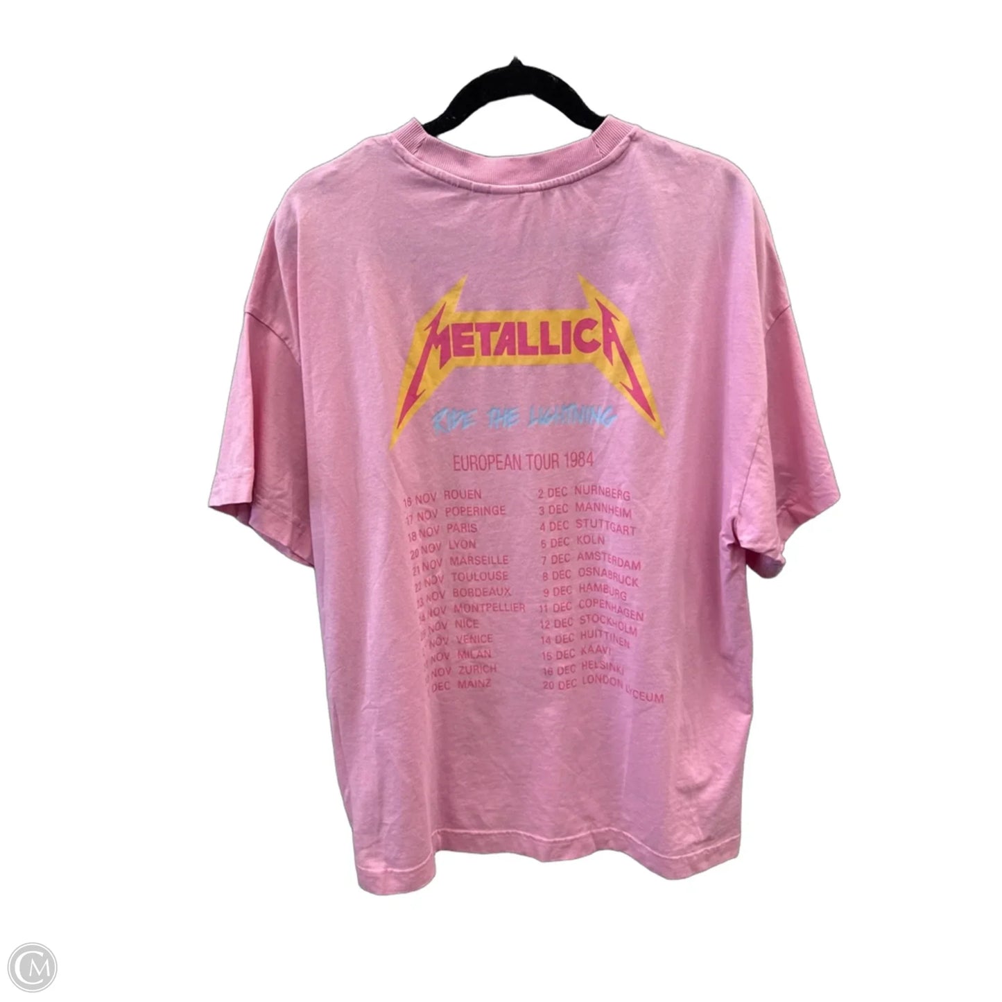 Top Short Sleeve Basic By H&m In Pink, Size: M