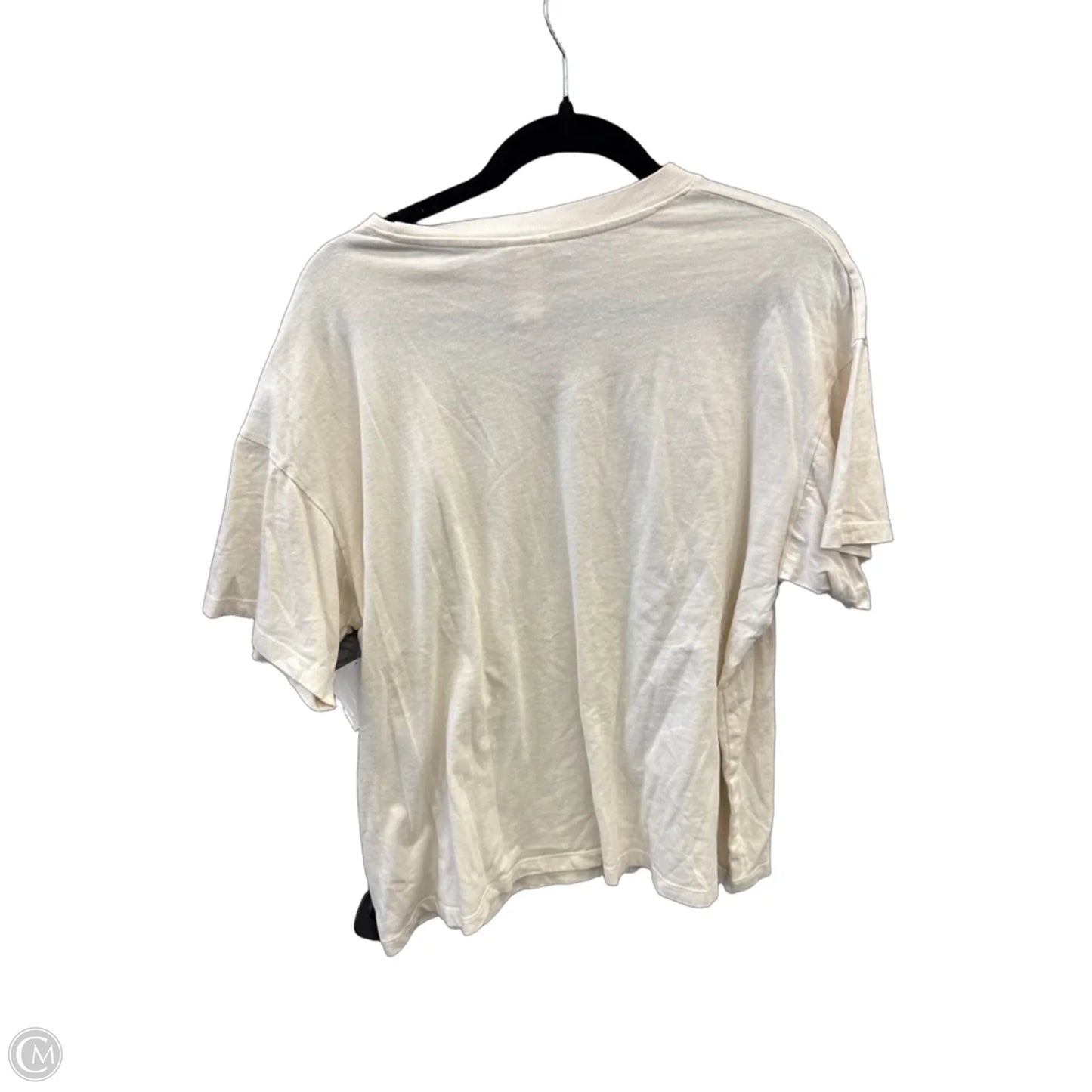 Top Short Sleeve By H&m In White, Size: L