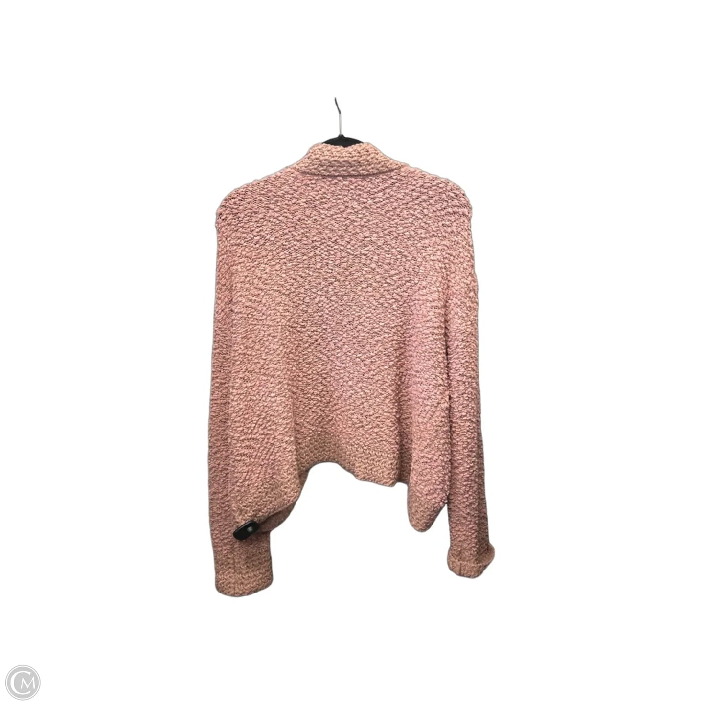 Sweater Cardigan By Cmf In Pink, Size: L