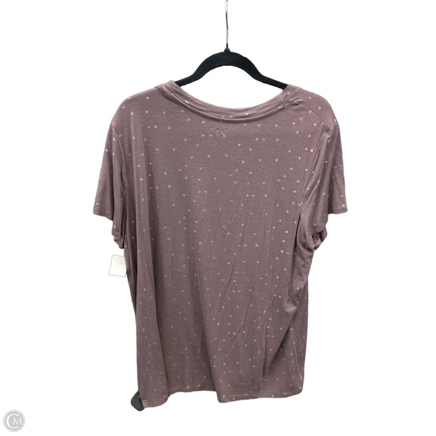 Top Short Sleeve By Maurices In Mauve, Size: 1x