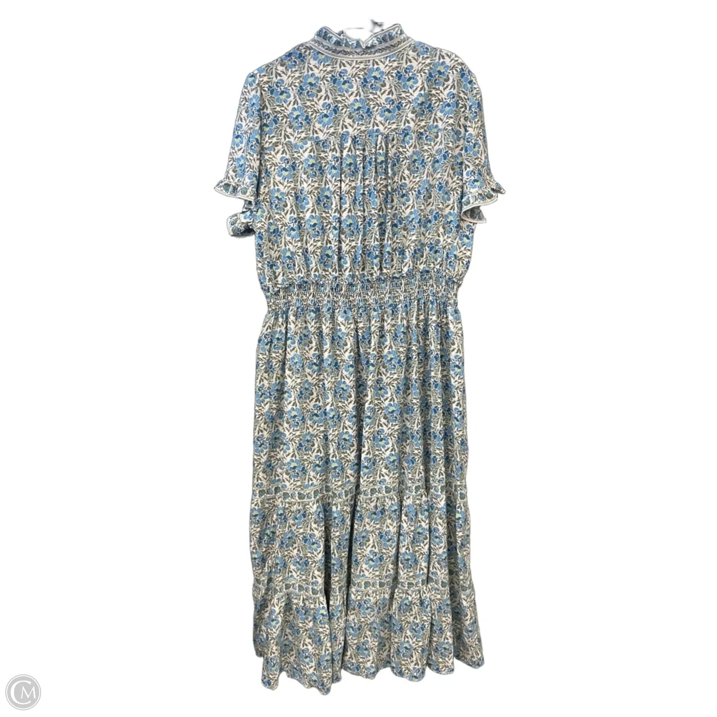 Dress Casual Maxi By Max Studio In Blue & Green, Size: 2x