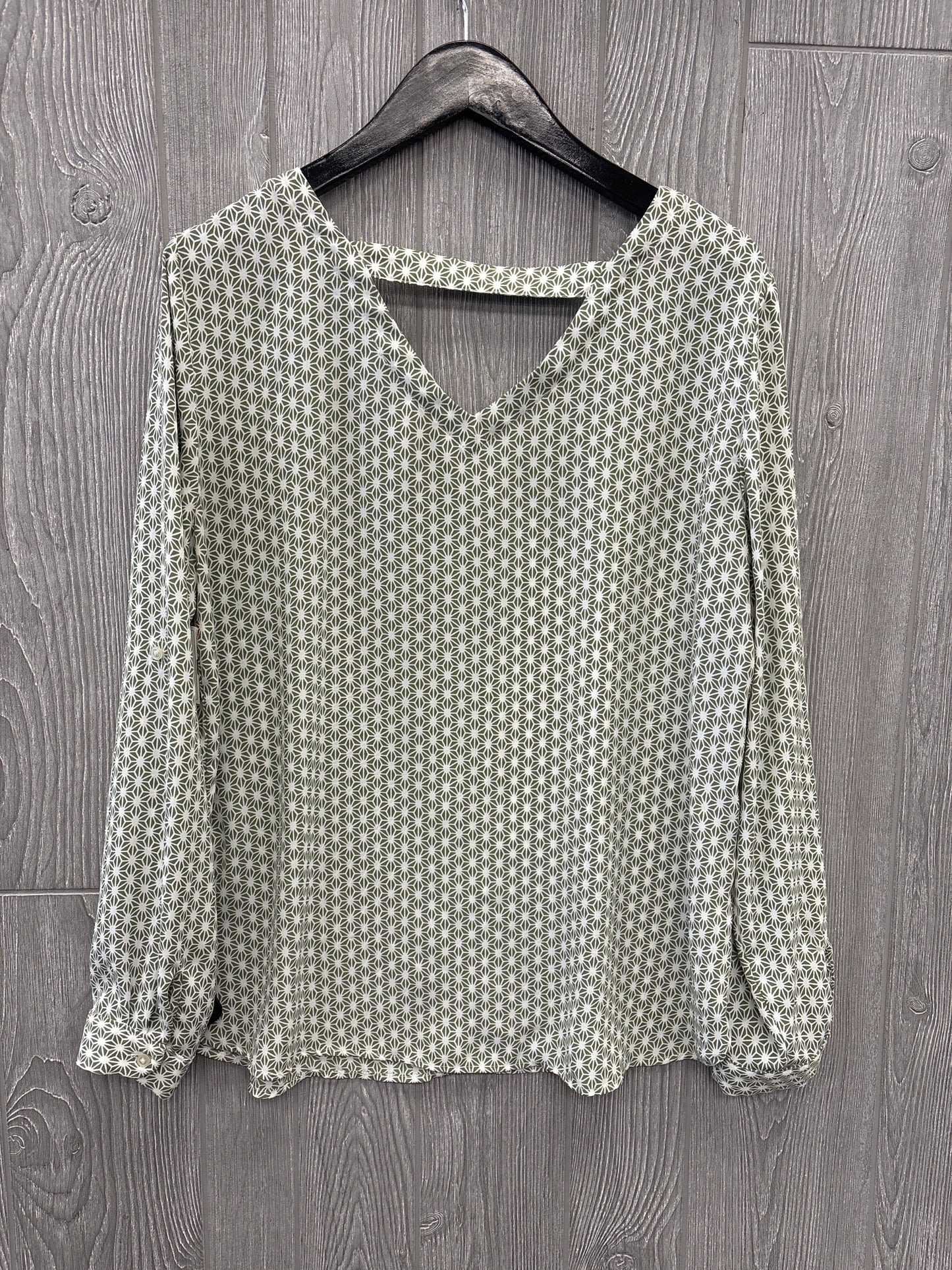 Top Long Sleeve By Loft In Green, Size: L