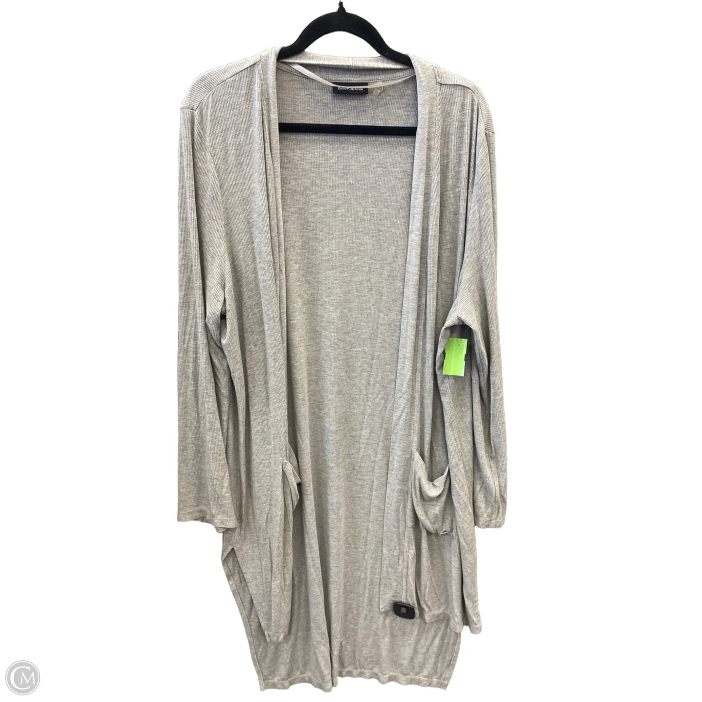 Cardigan By Dkny In Grey, Size: Xxl