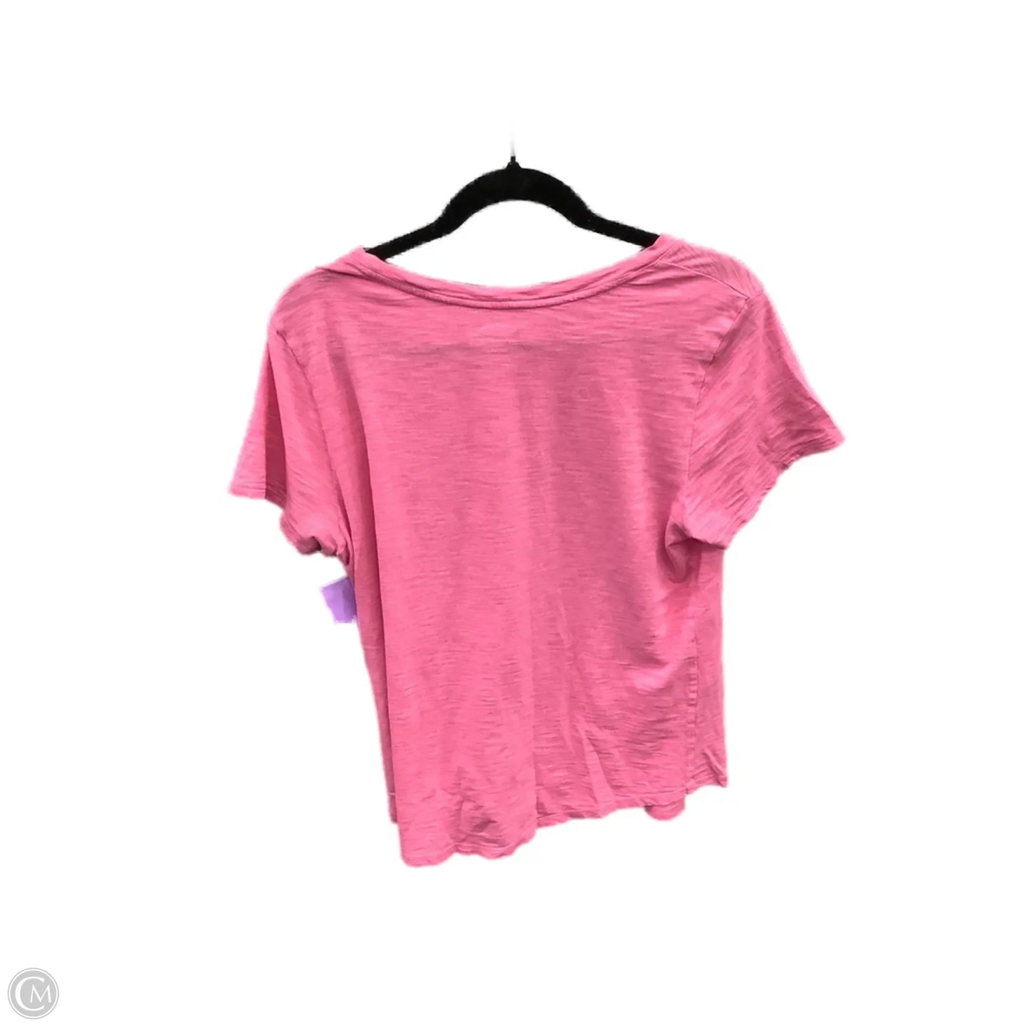 Top Short Sleeve Basic By Old Navy In Pink, Size: L