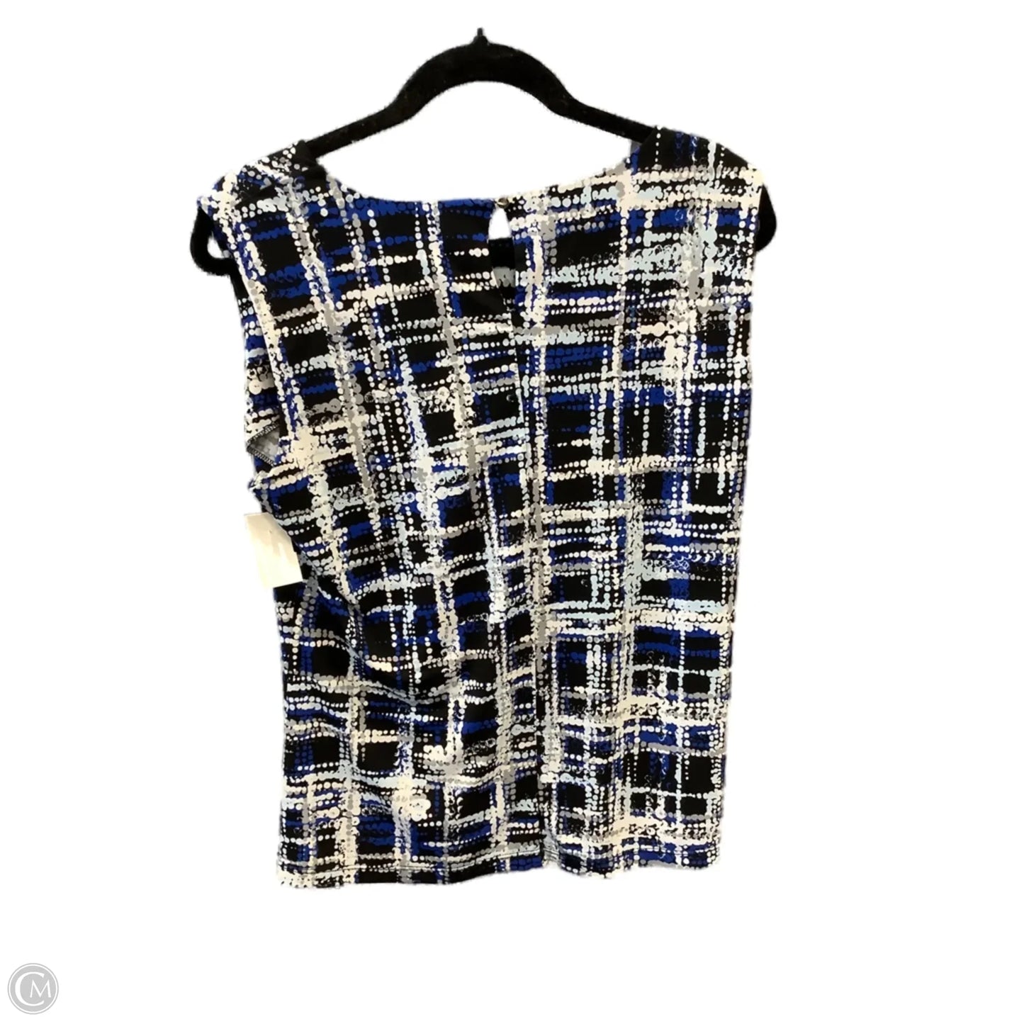 Top Sleeveless By Calvin Klein In Blue, Size: L