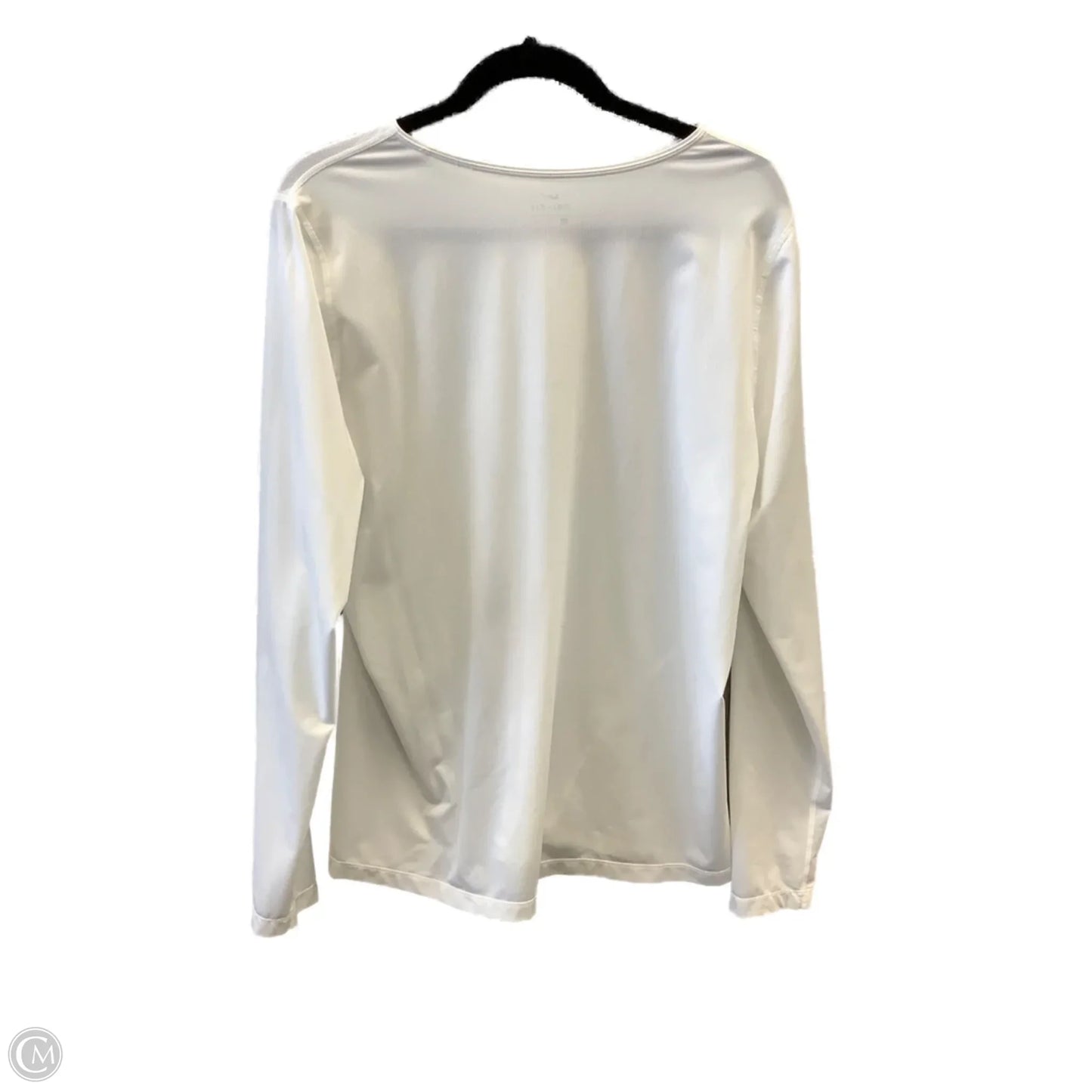 Athletic Top Long Sleeve Crewneck By Nike Apparel In White, Size: Xxl