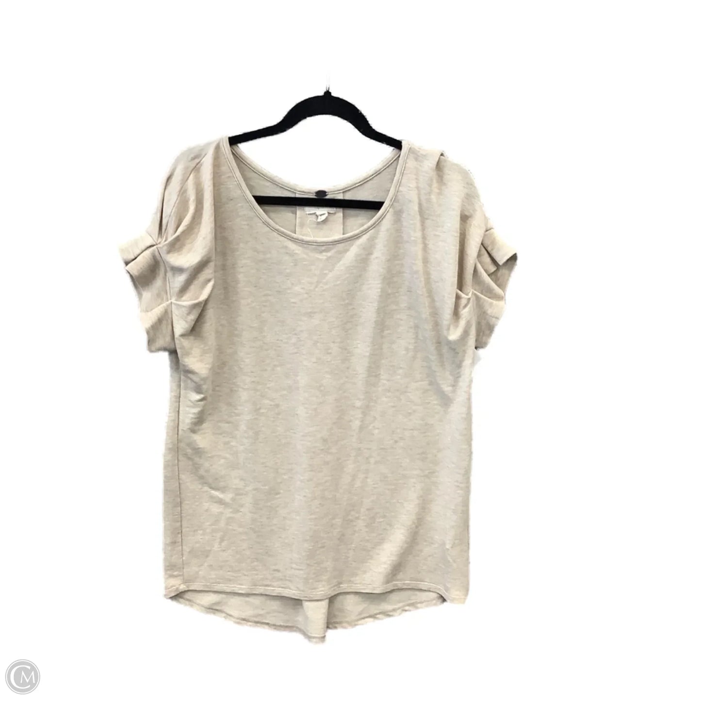 Top Short Sleeve By Cupio In Beige, Size: M