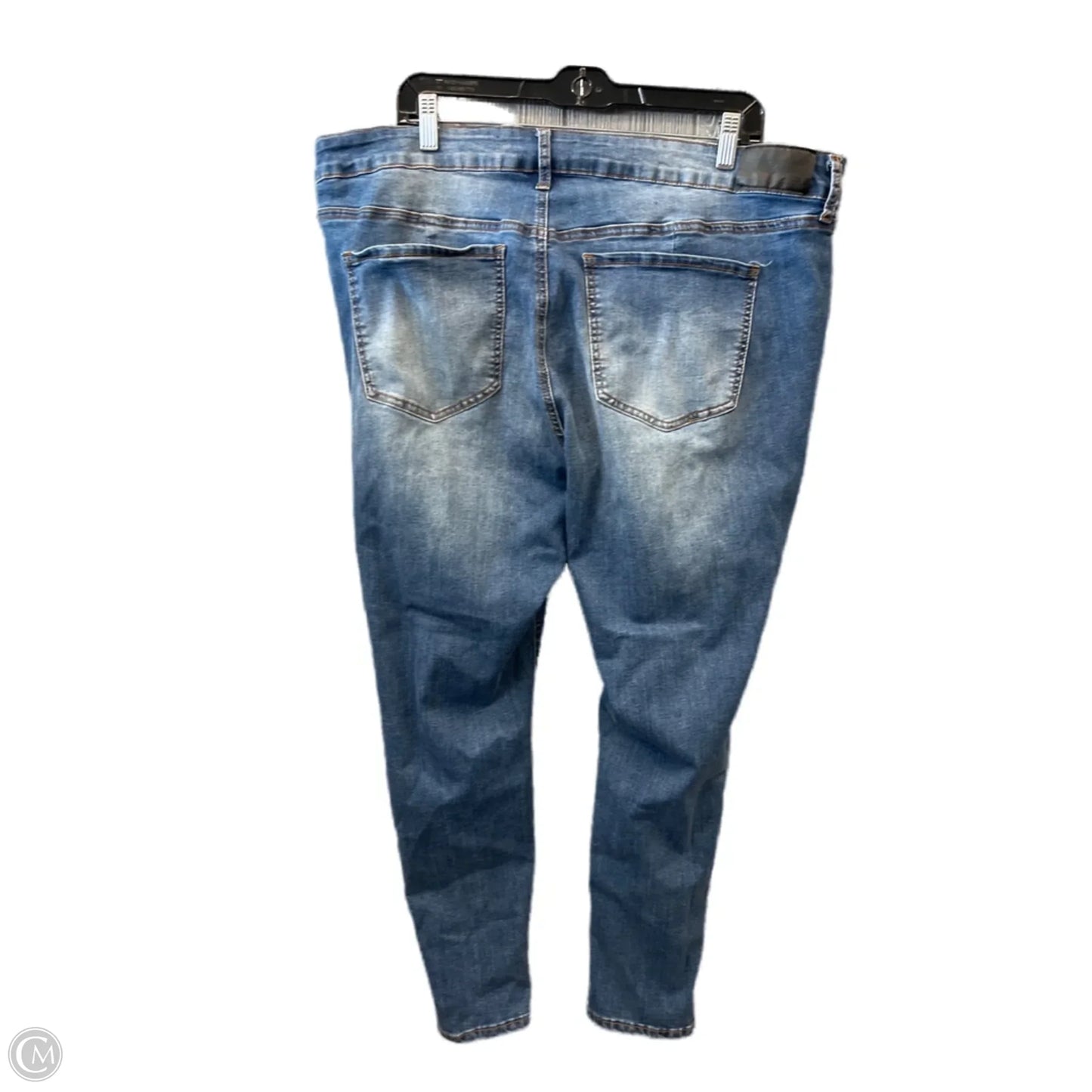 Jeans Skinny By Clothes Mentor In Blue Denim, Size: 22