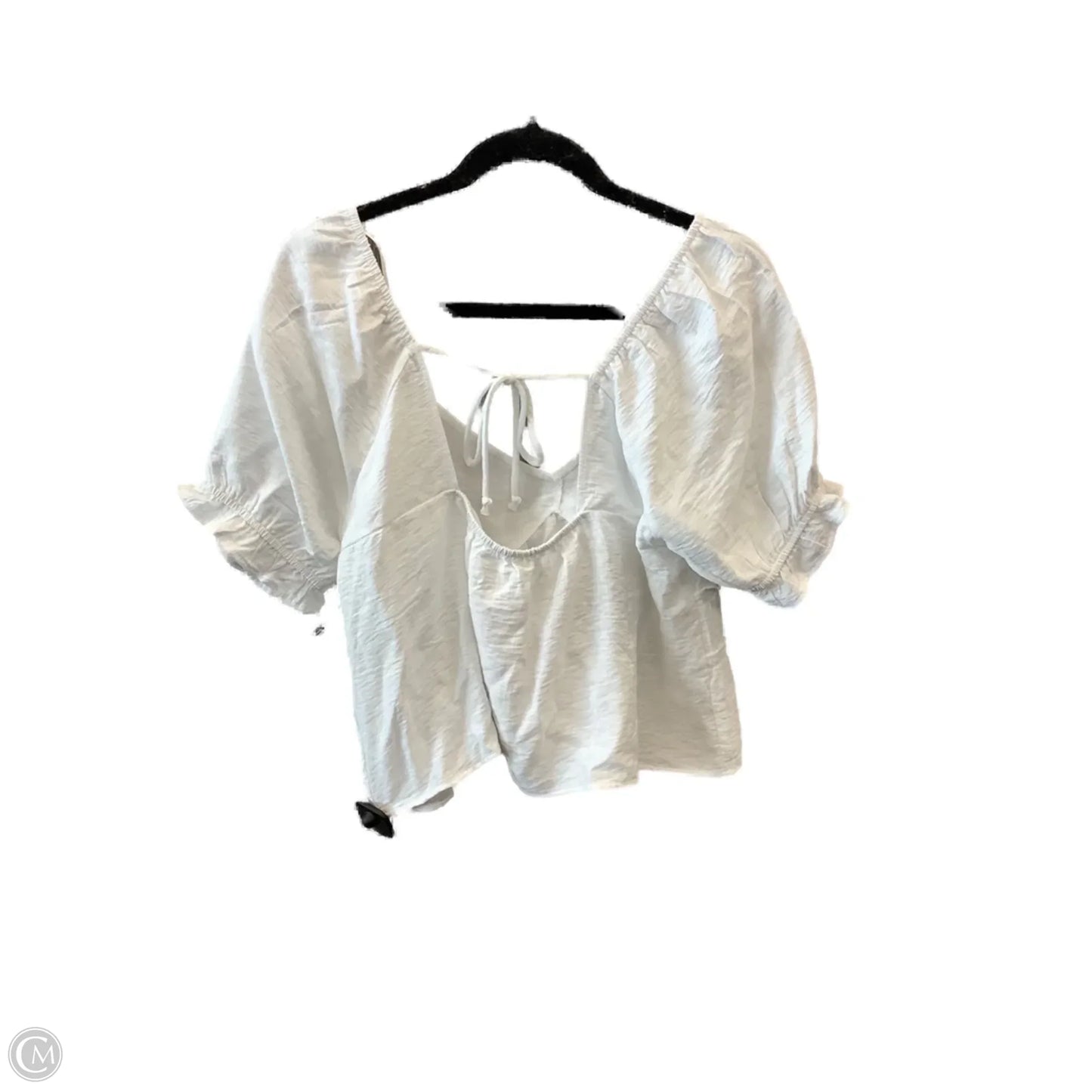 Top Short Sleeve By Clothes Mentor In White, Size: Xl