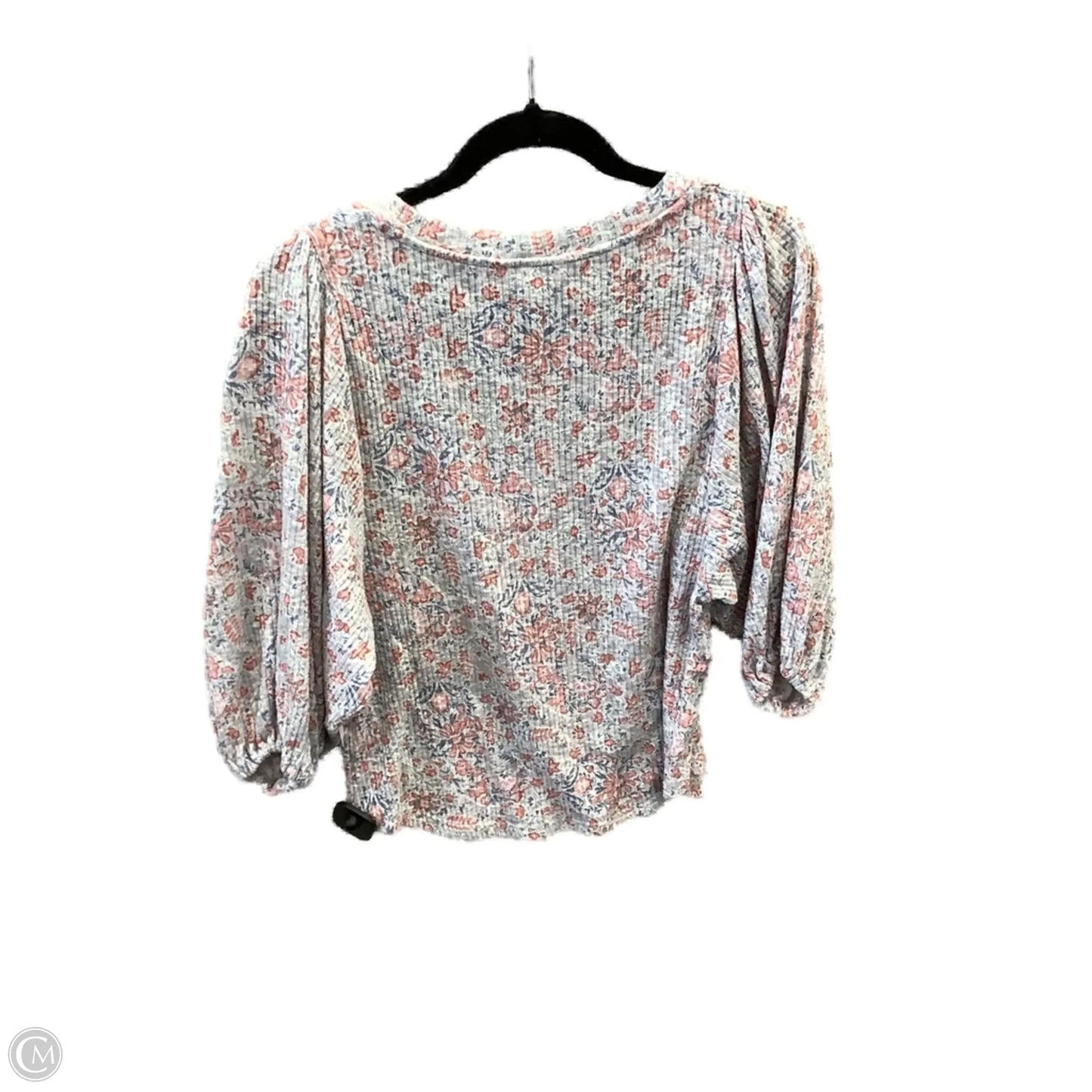 Top 3/4 Sleeve By Lc Lauren Conrad In Floral Print, Size: Xs