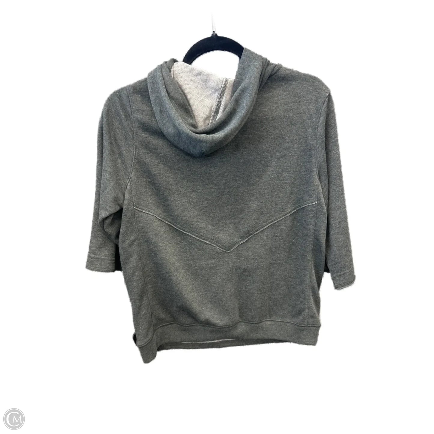 Athletic Top Short Sleeve By Nike Apparel In Grey, Size: L