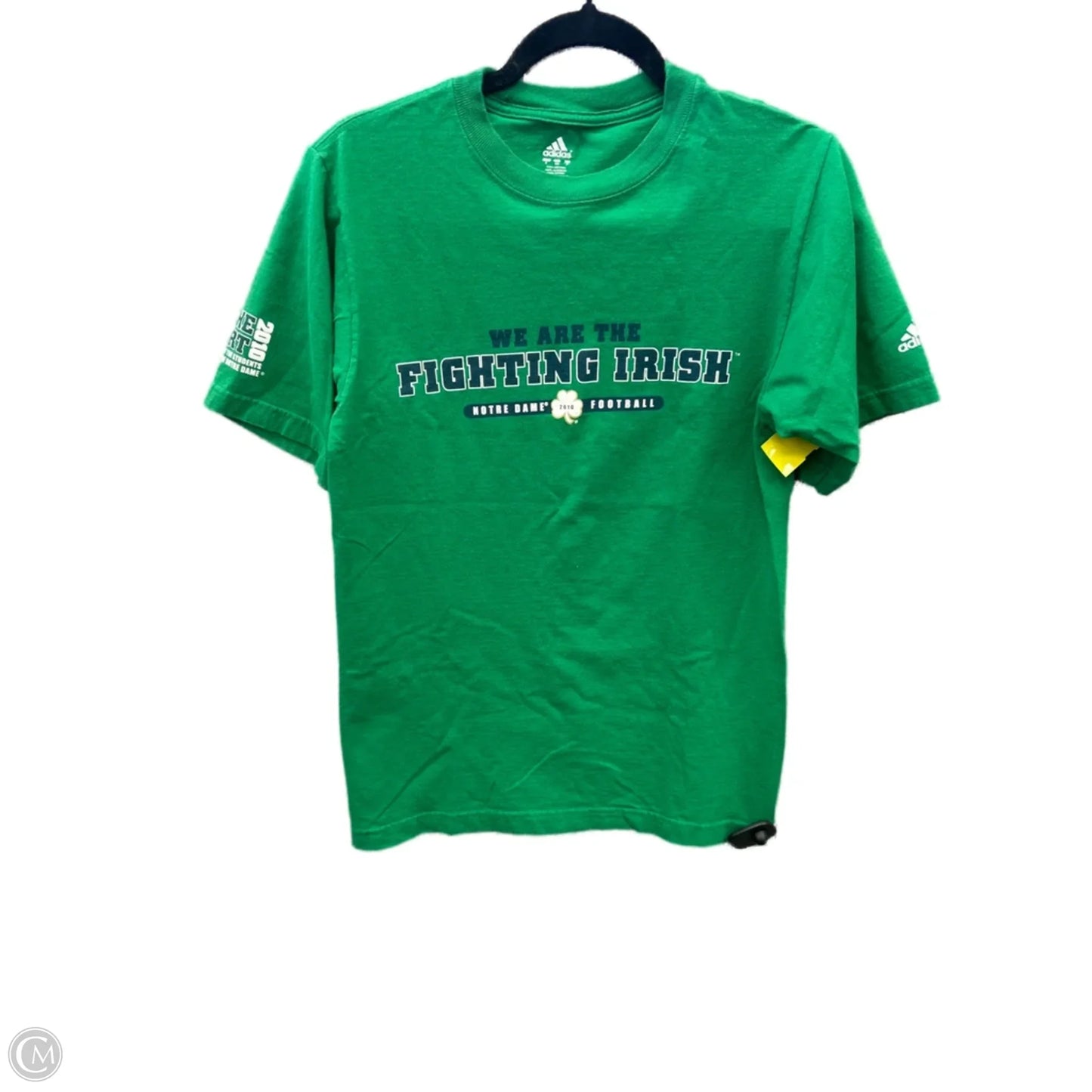 Top Short Sleeve By Adidas In Green, Size: S