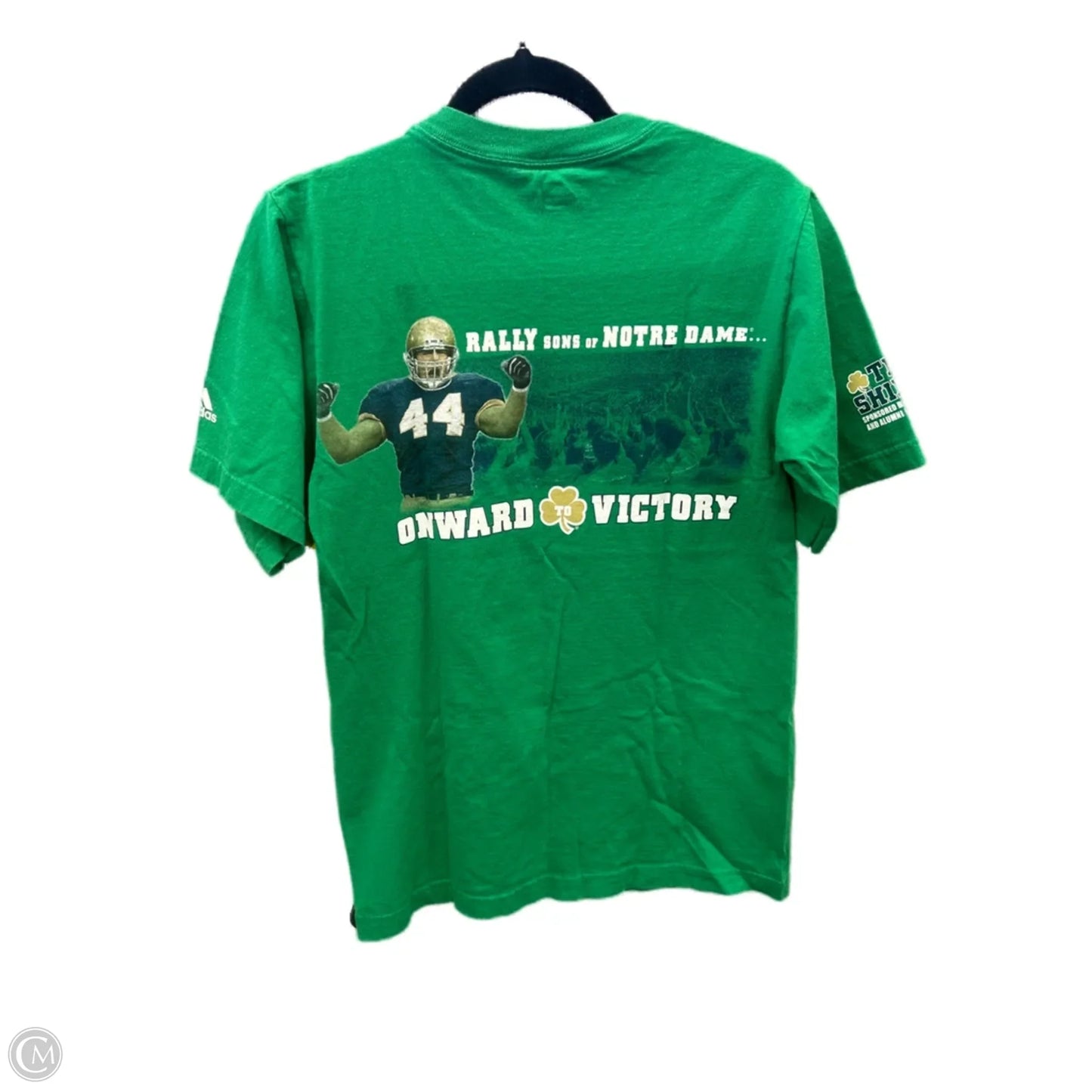 Top Short Sleeve By Adidas In Green, Size: S