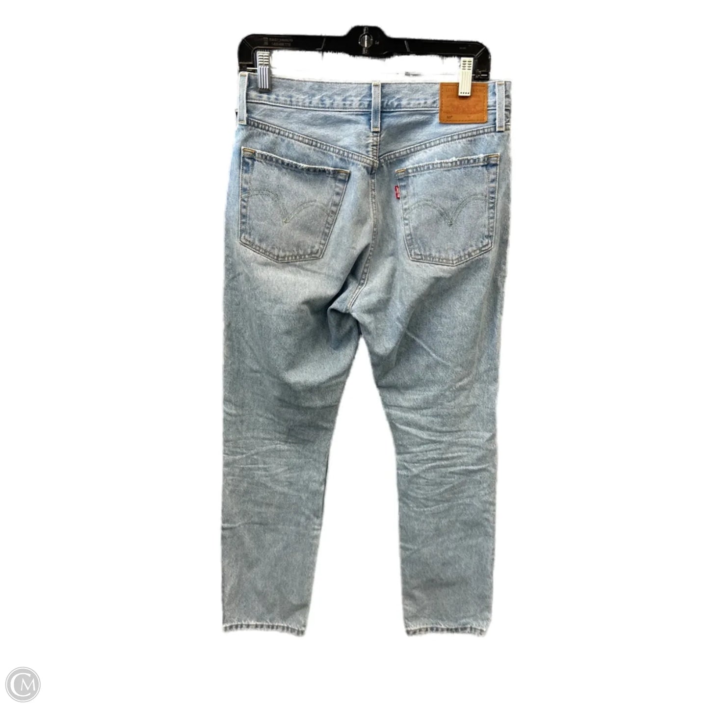 Jeans Straight By Levis In Blue Denim, Size: 10