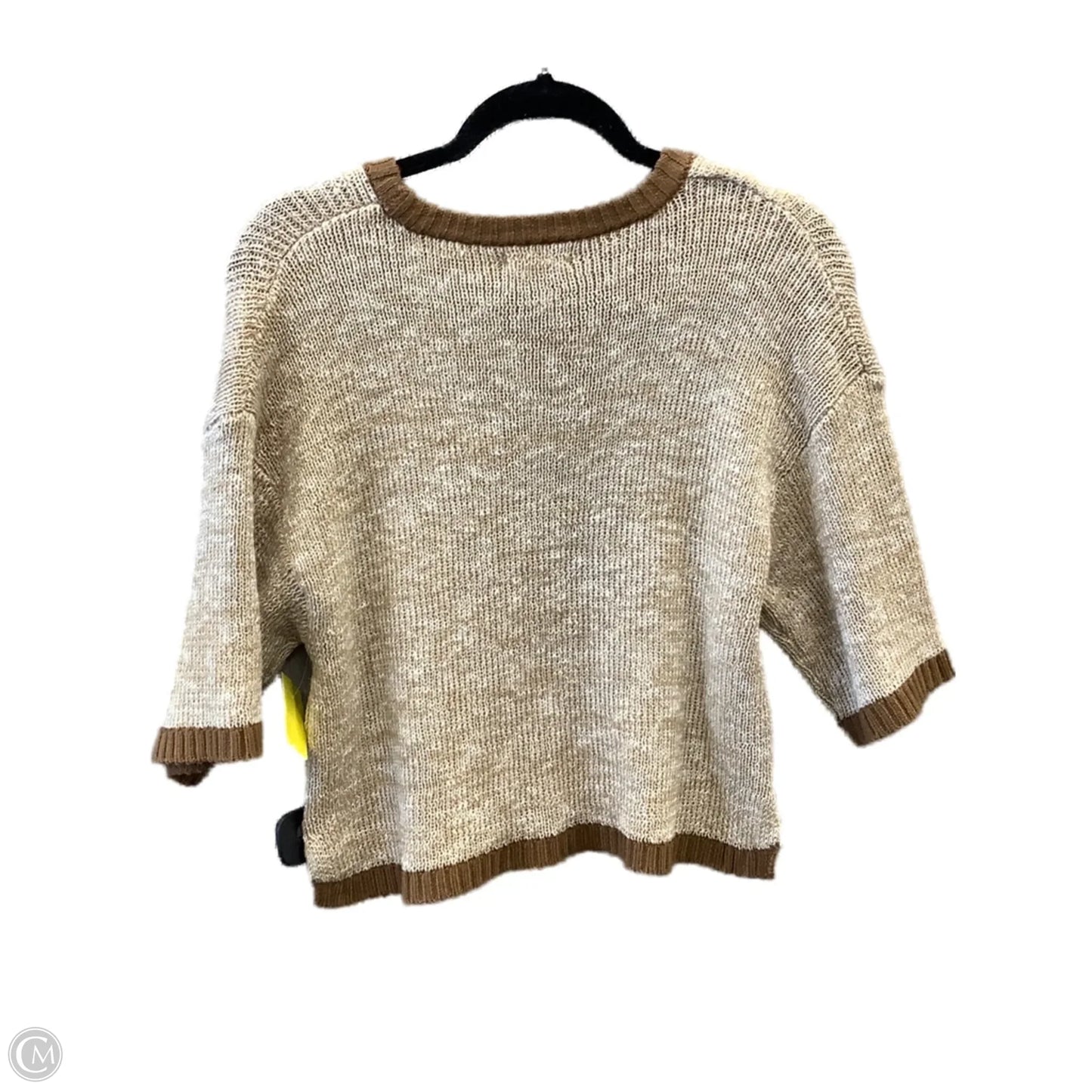 Top Short Sleeve By Promesa In Brown, Size: S