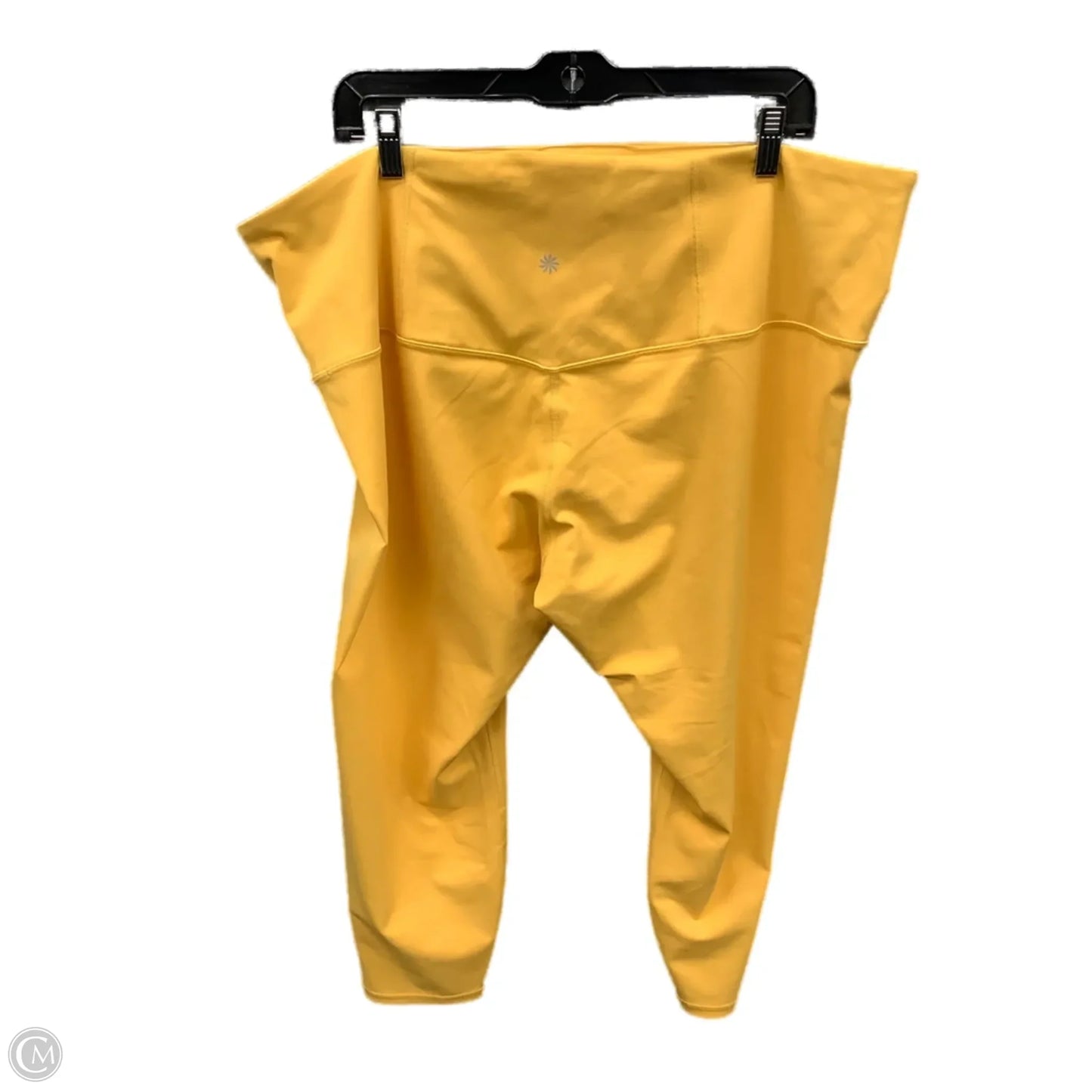 Athletic Leggings By Athleta In Yellow, Size: 3x