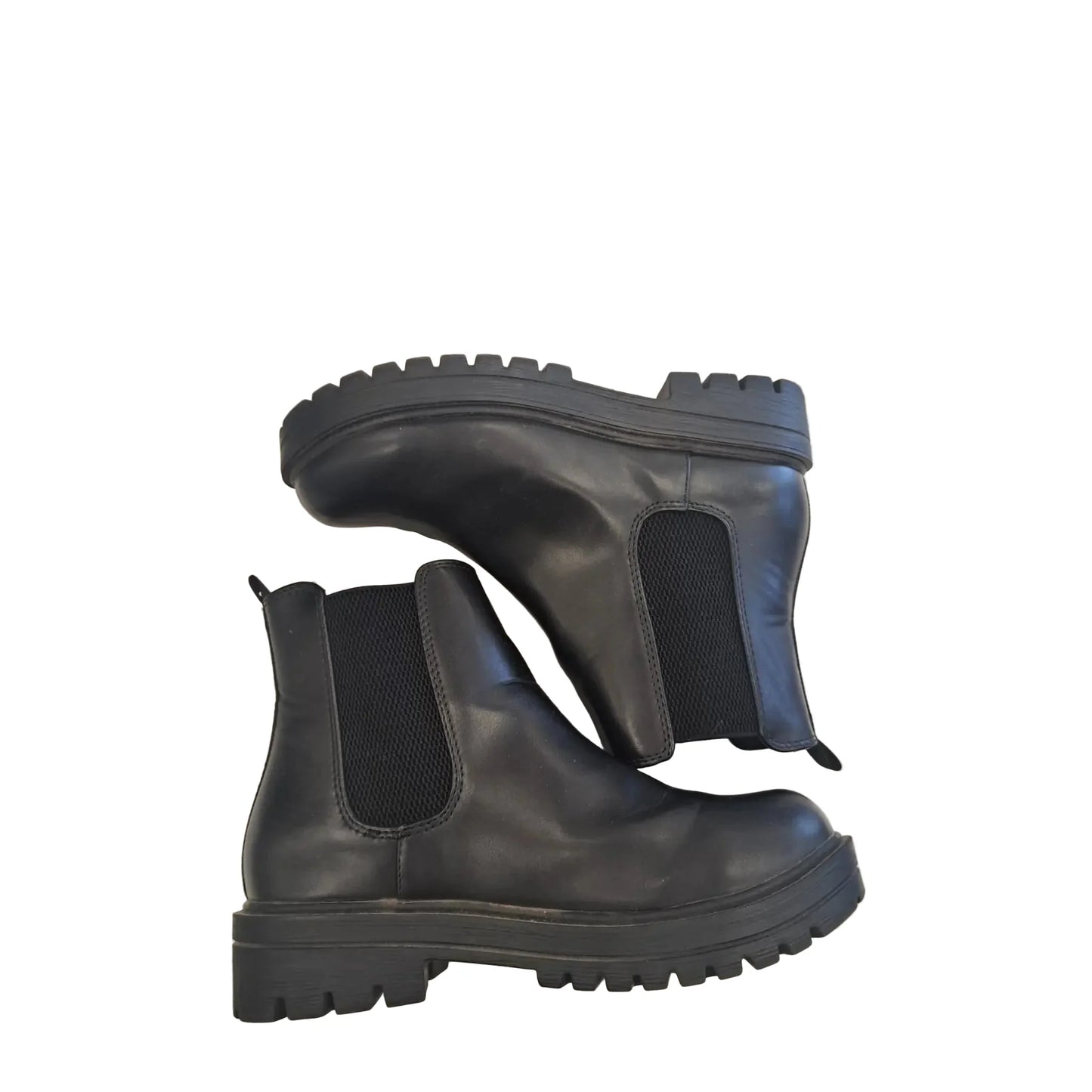 Boots Ankle Flats By Soda In Black, Size: 8.5