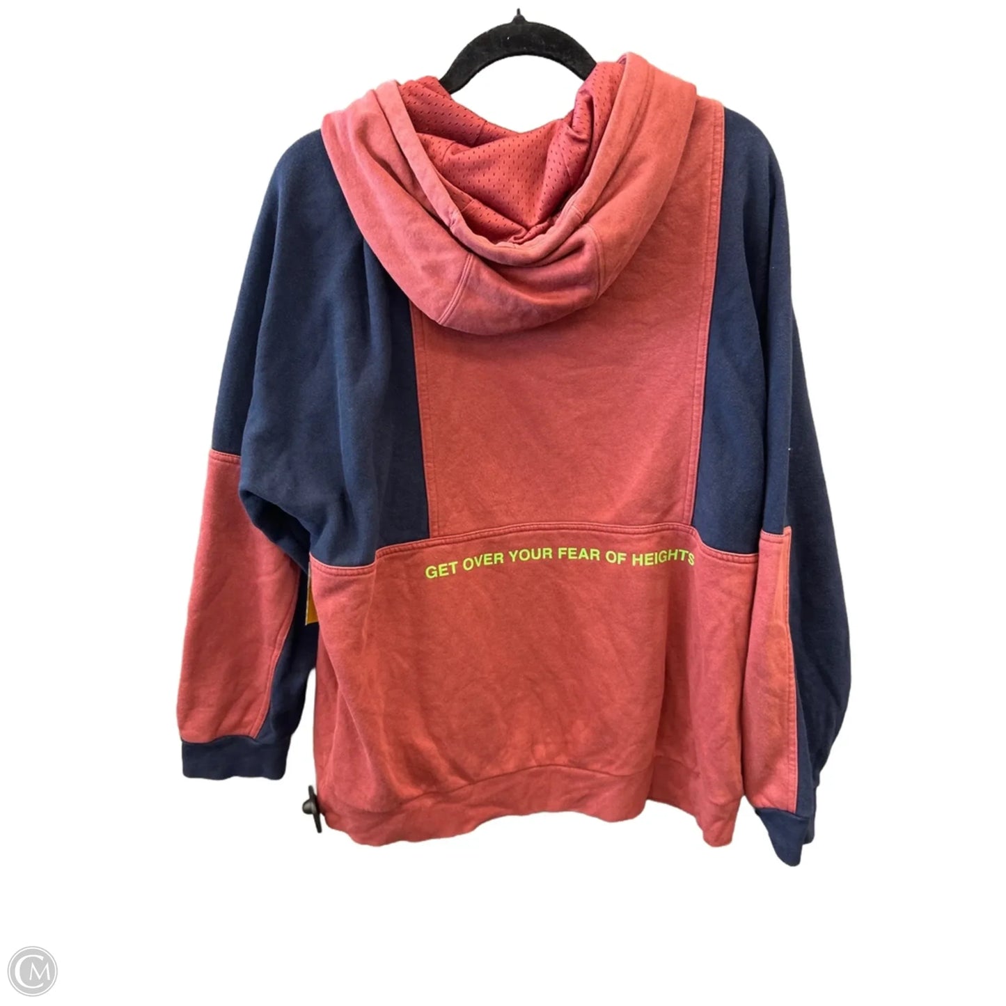 Sweatshirt Hoodie By Nike Apparel In Blue & Red, Size: L