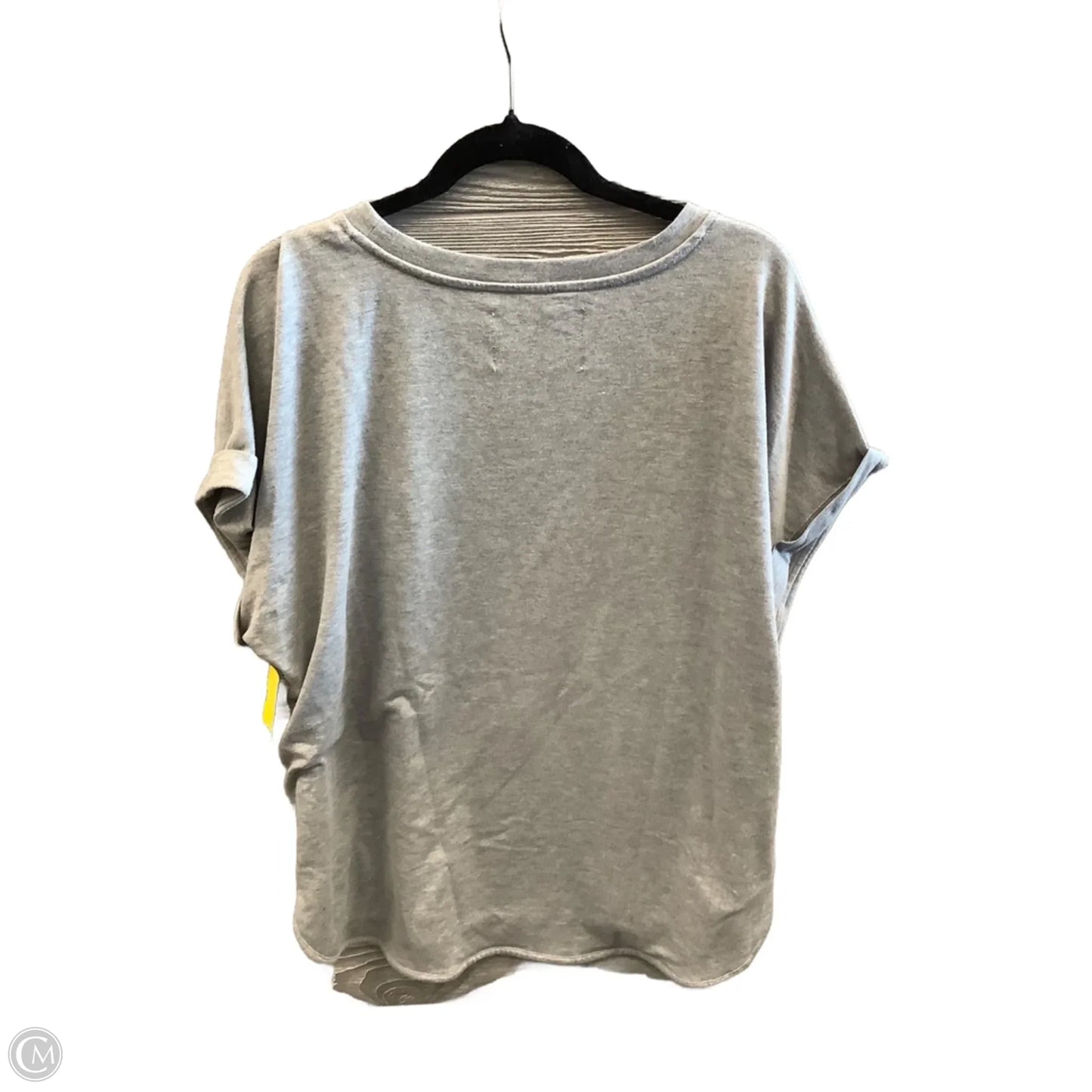 Top Short Sleeve By Cupio In Grey, Size: 1x