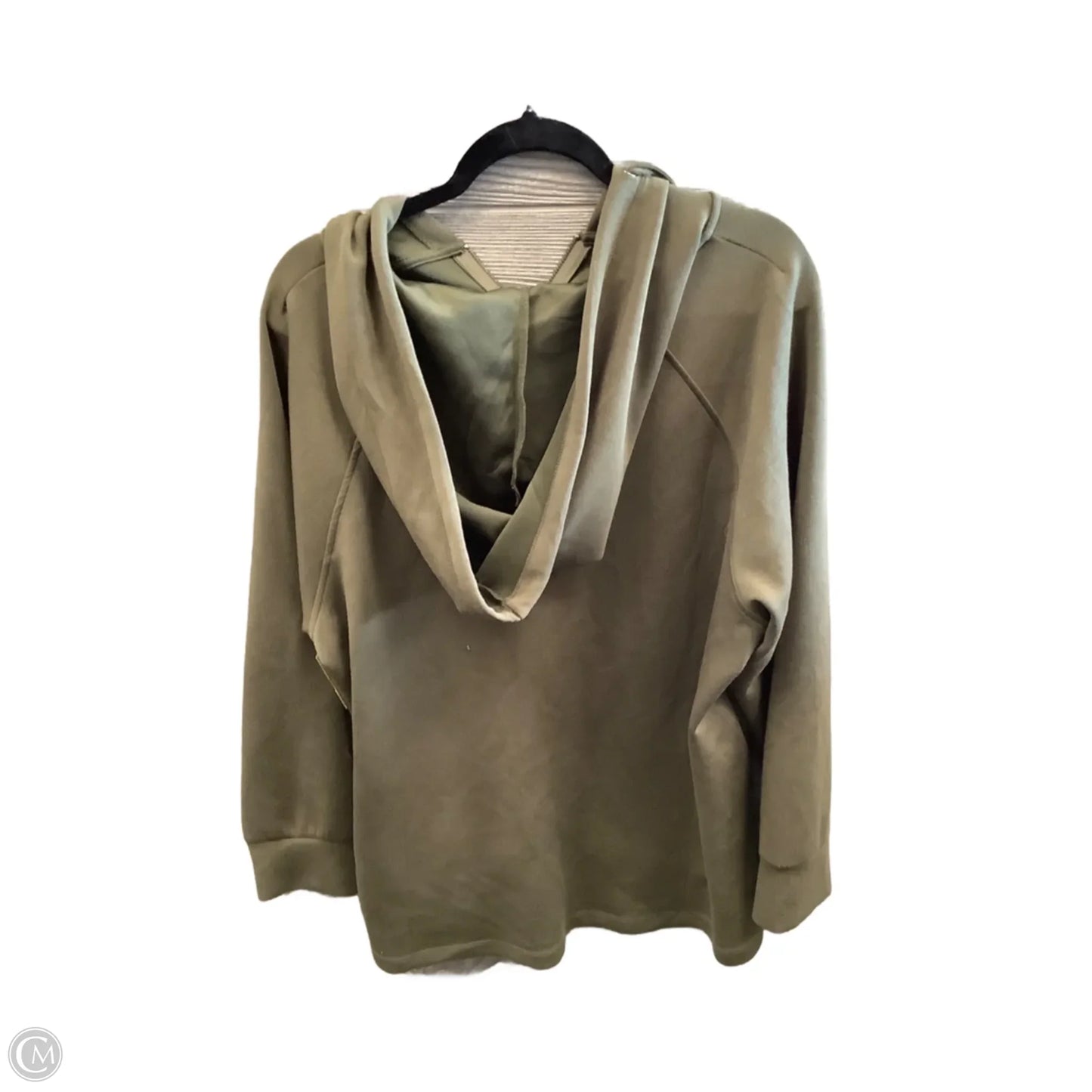 Sweatshirt Hoodie By Cable And Gauge In Green, Size: 2x