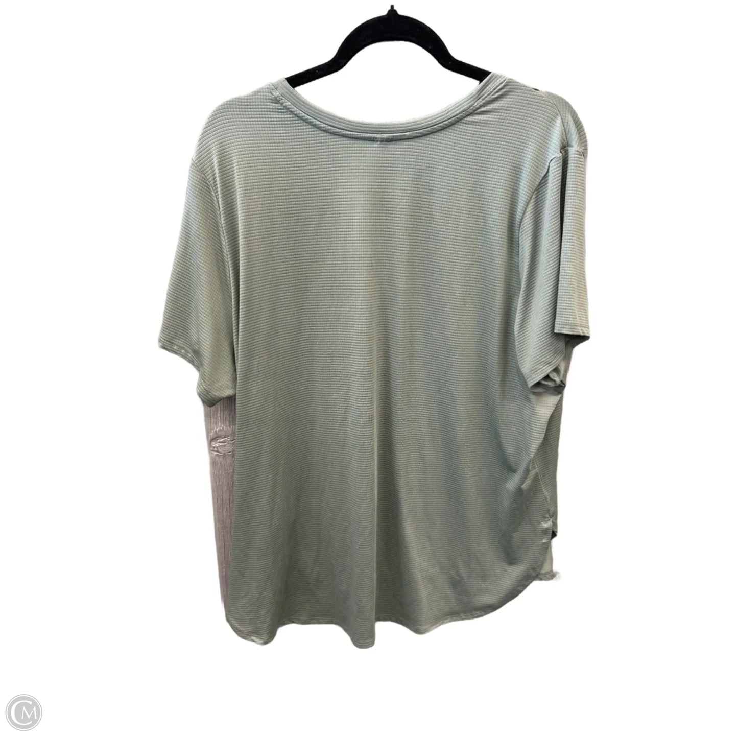 Athletic Top Short Sleeve By Clothes Mentor In Green, Size: 2x