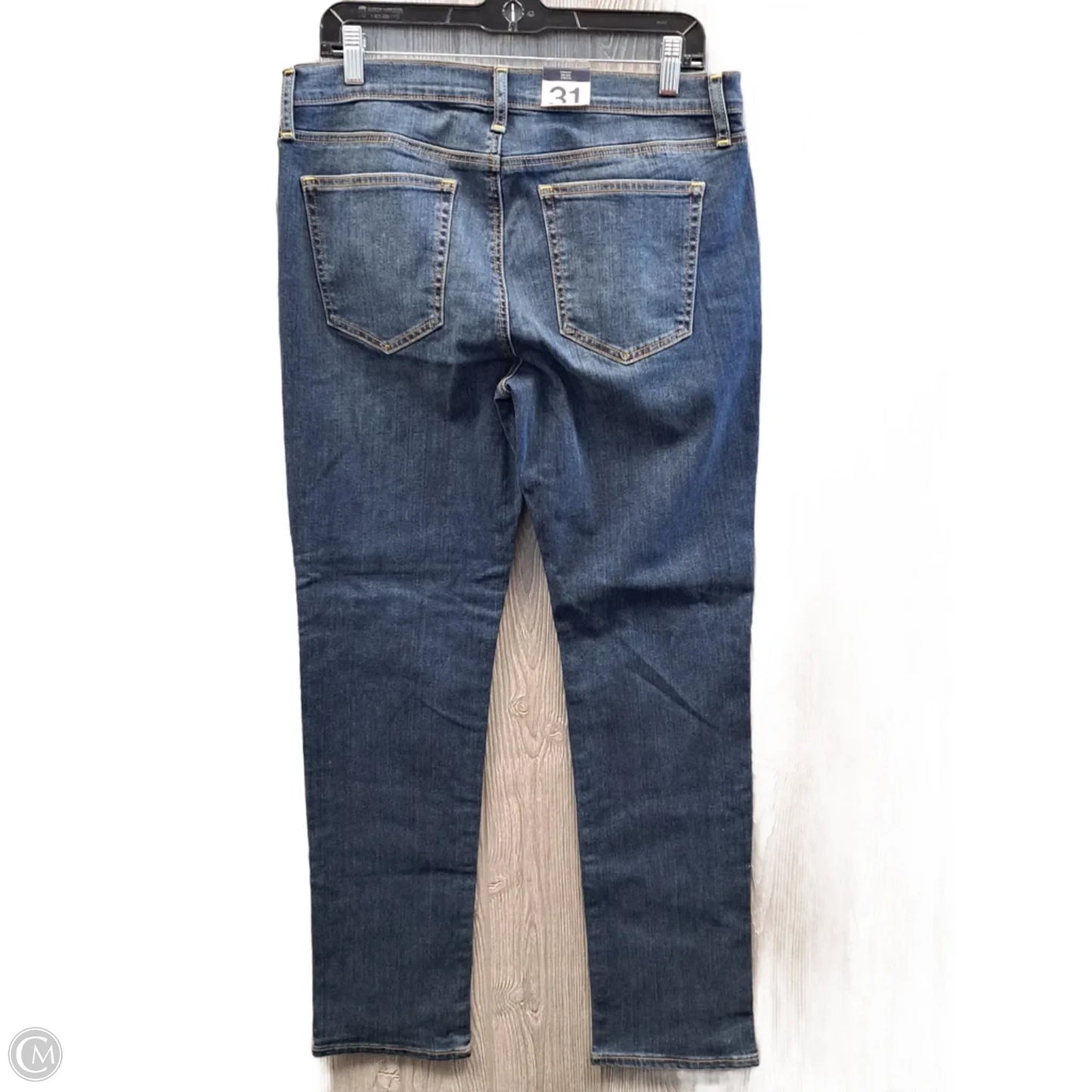 Jeans Straight By Gap In Blue Denim, Size: 12