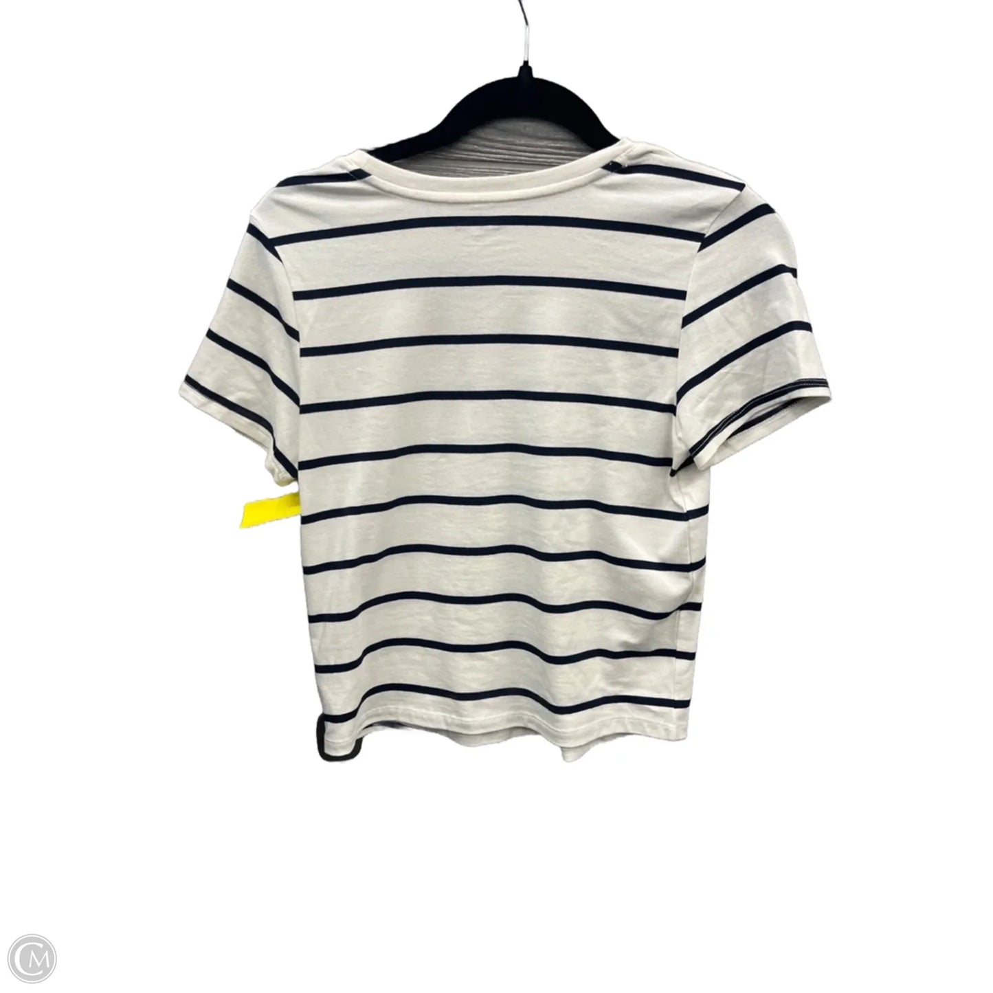 Top Short Sleeve Basic By Old Navy In Striped Pattern, Size: M