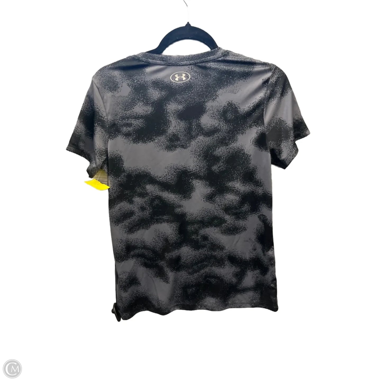 Athletic Top Short Sleeve By Under Armour In Grey, Size: S