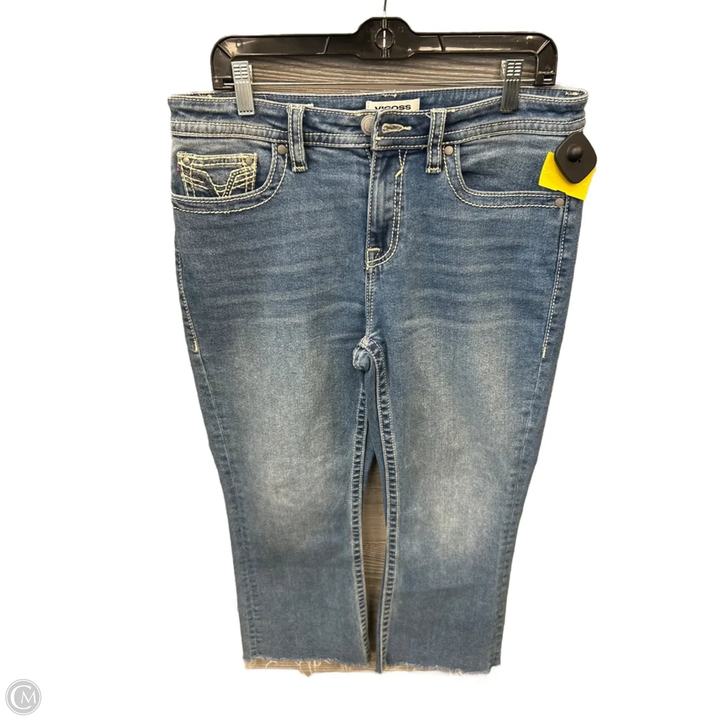 Jeans Boot Cut By Vigoss In Blue Denim, Size: 12