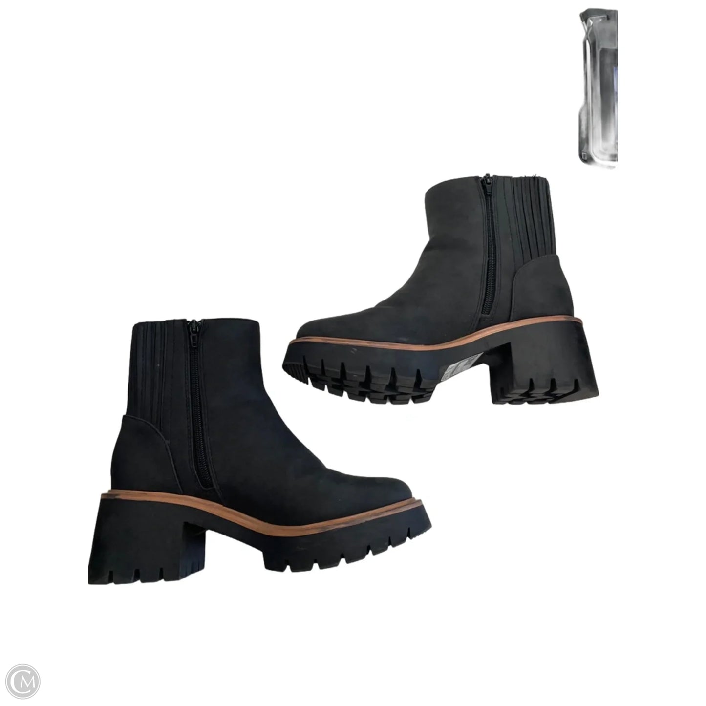 Boots Ankle Heels By Ana In Black, Size: 7