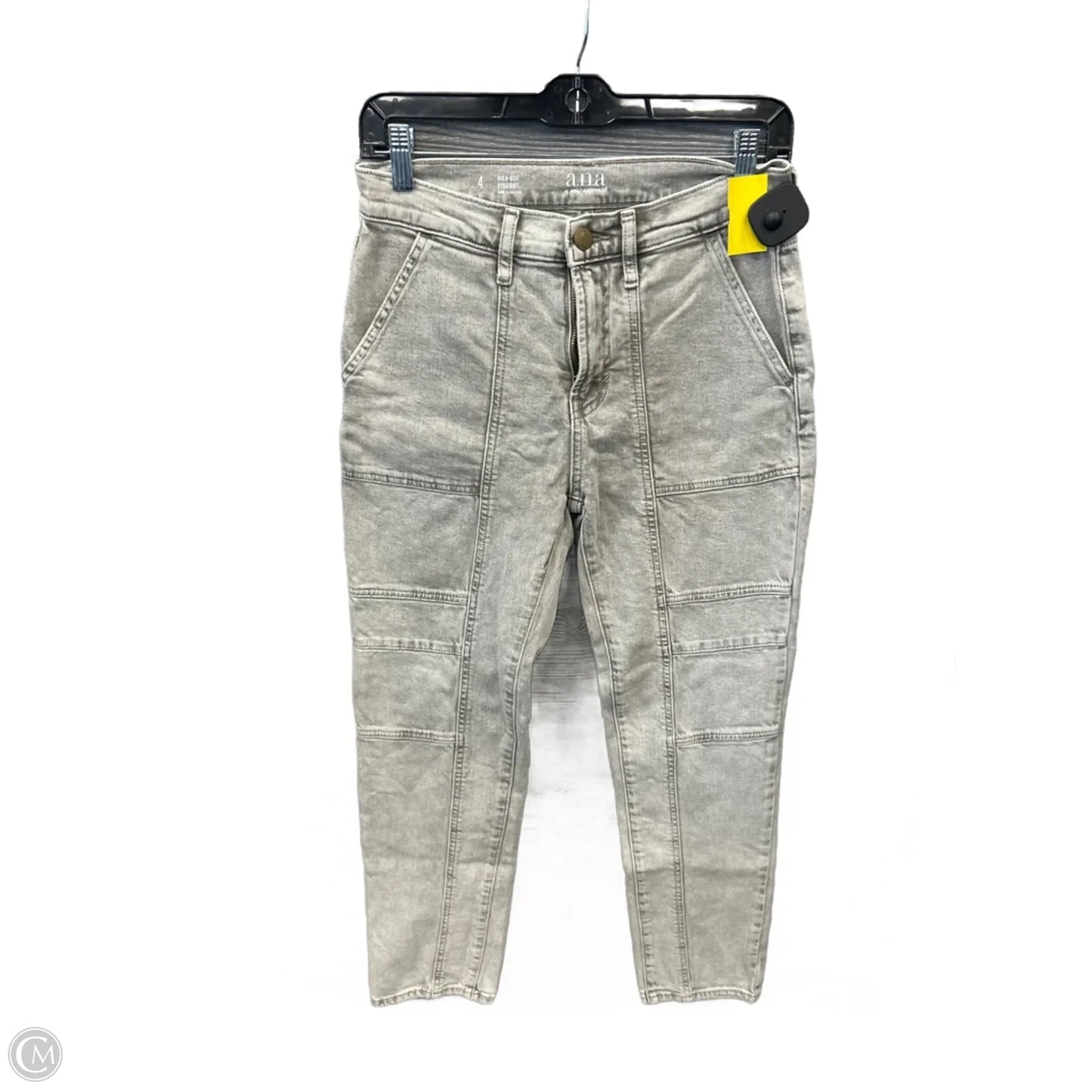 Jeans Straight By Ana In Grey Denim, Size: 4