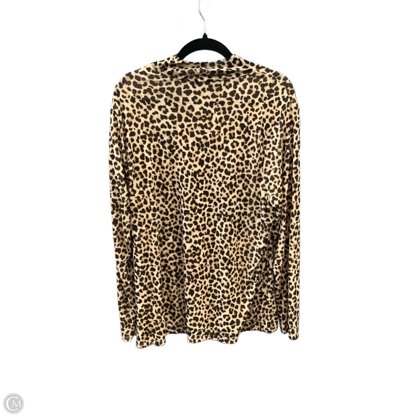 Top Long Sleeve By A New Day In Animal Print, Size: Xxl